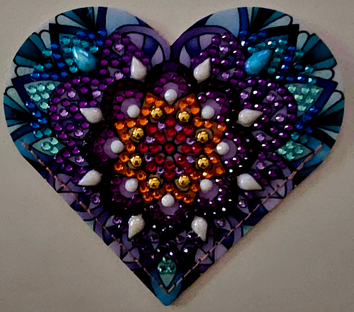 Boho heart bookmark