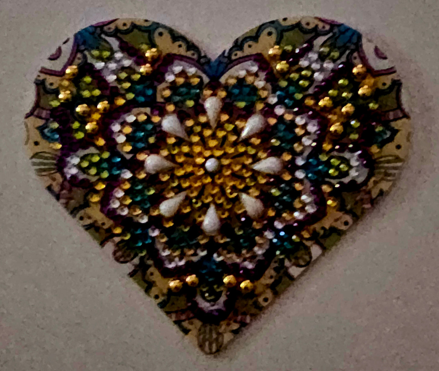 Boho heart bookmark