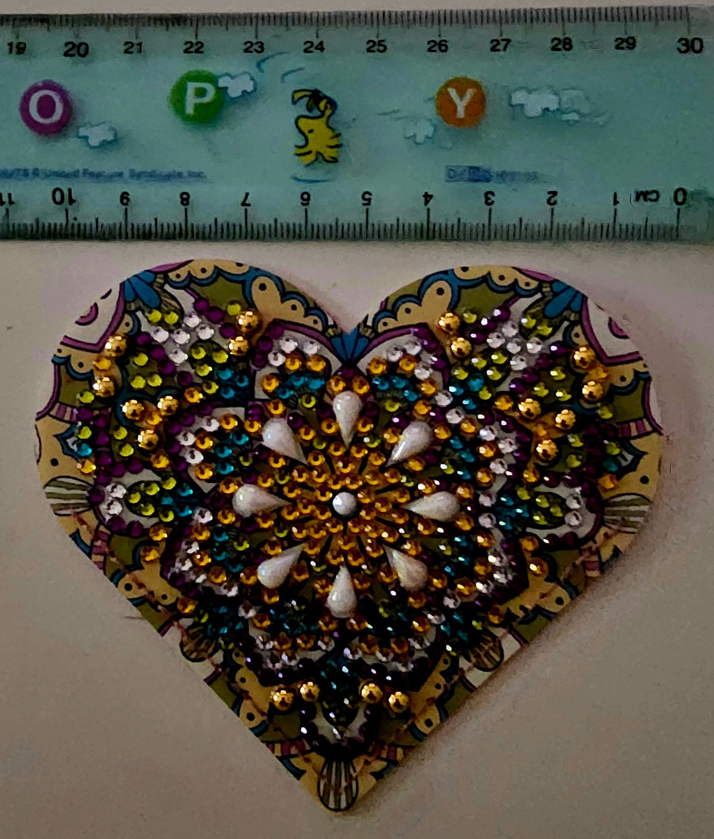 Boho heart bookmark