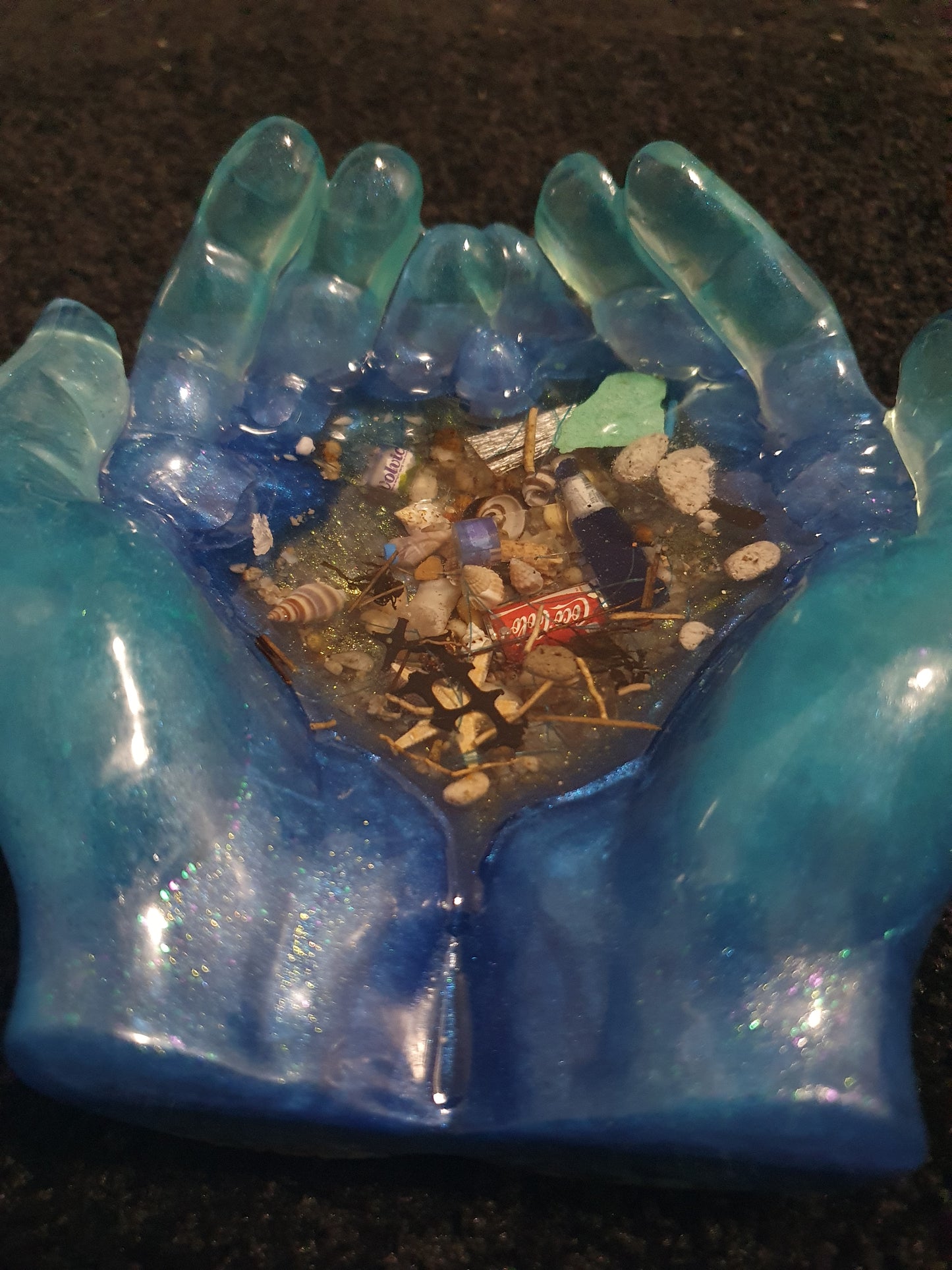 Table art/ bowl - Rubbish free oceans