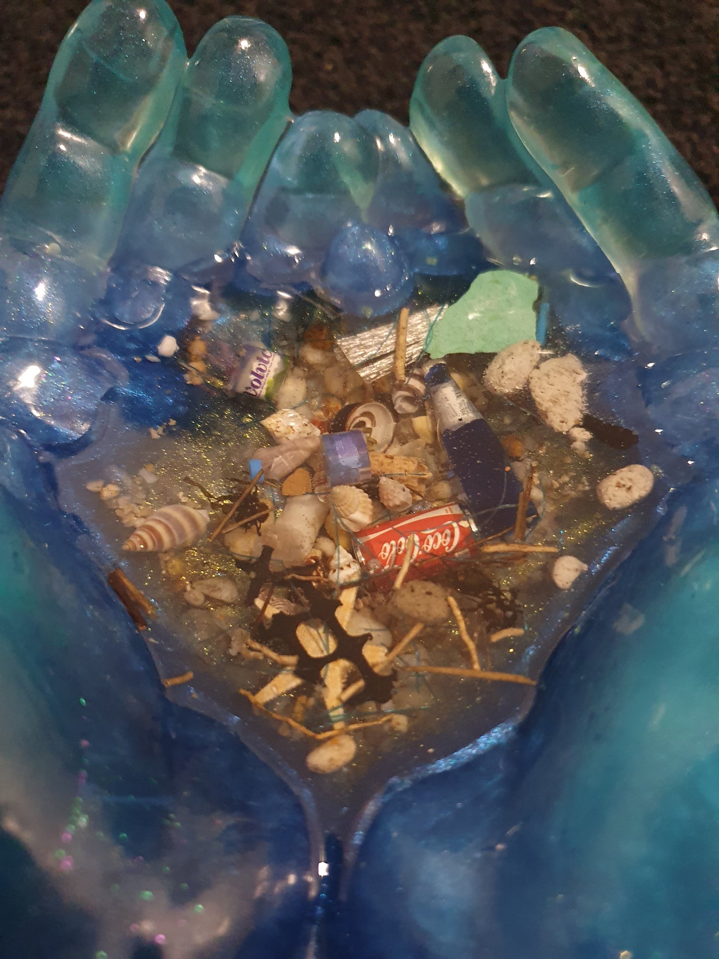 Table art/ bowl - Rubbish free oceans