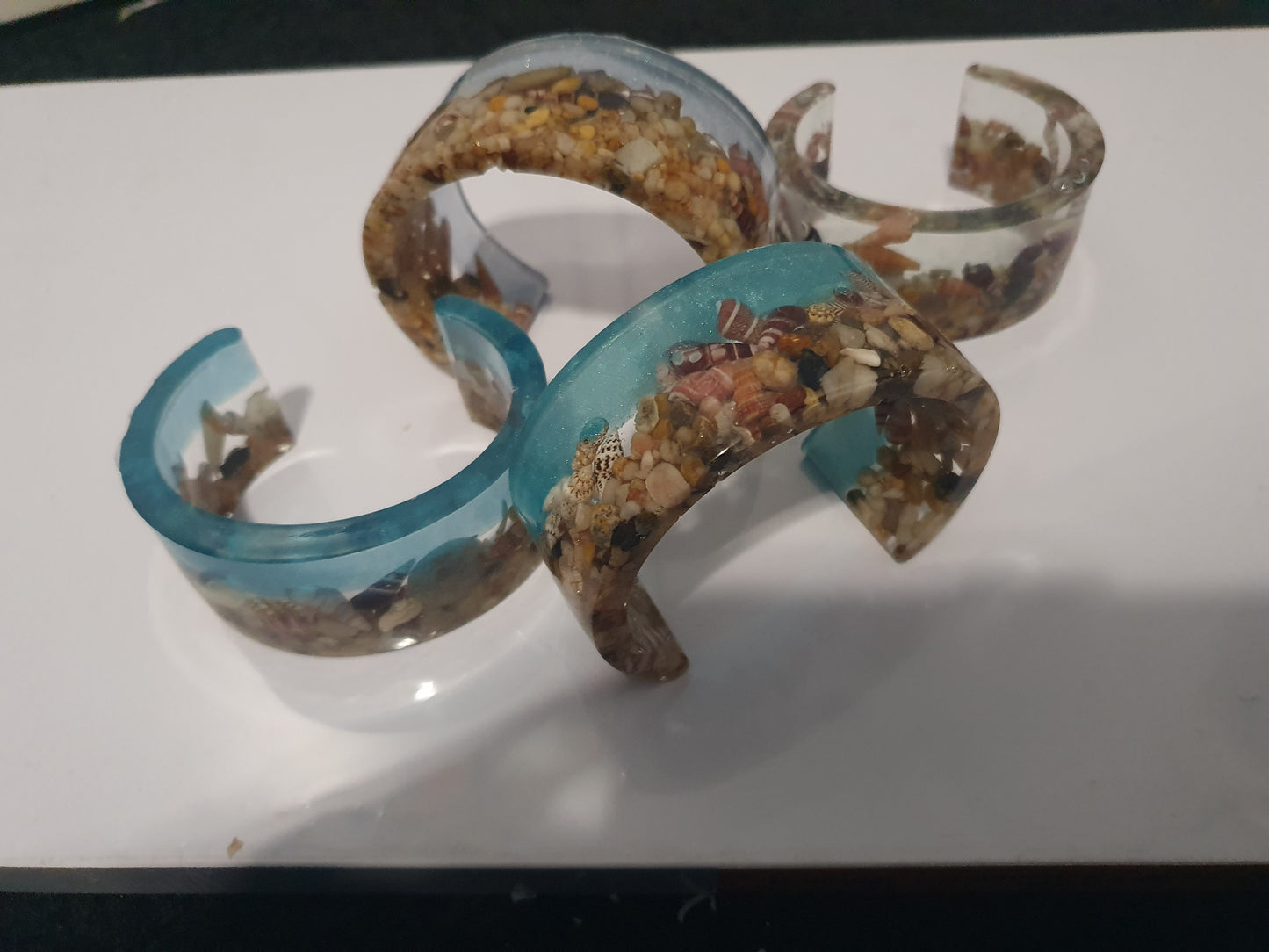 Seascape bangle - original art for your wrist