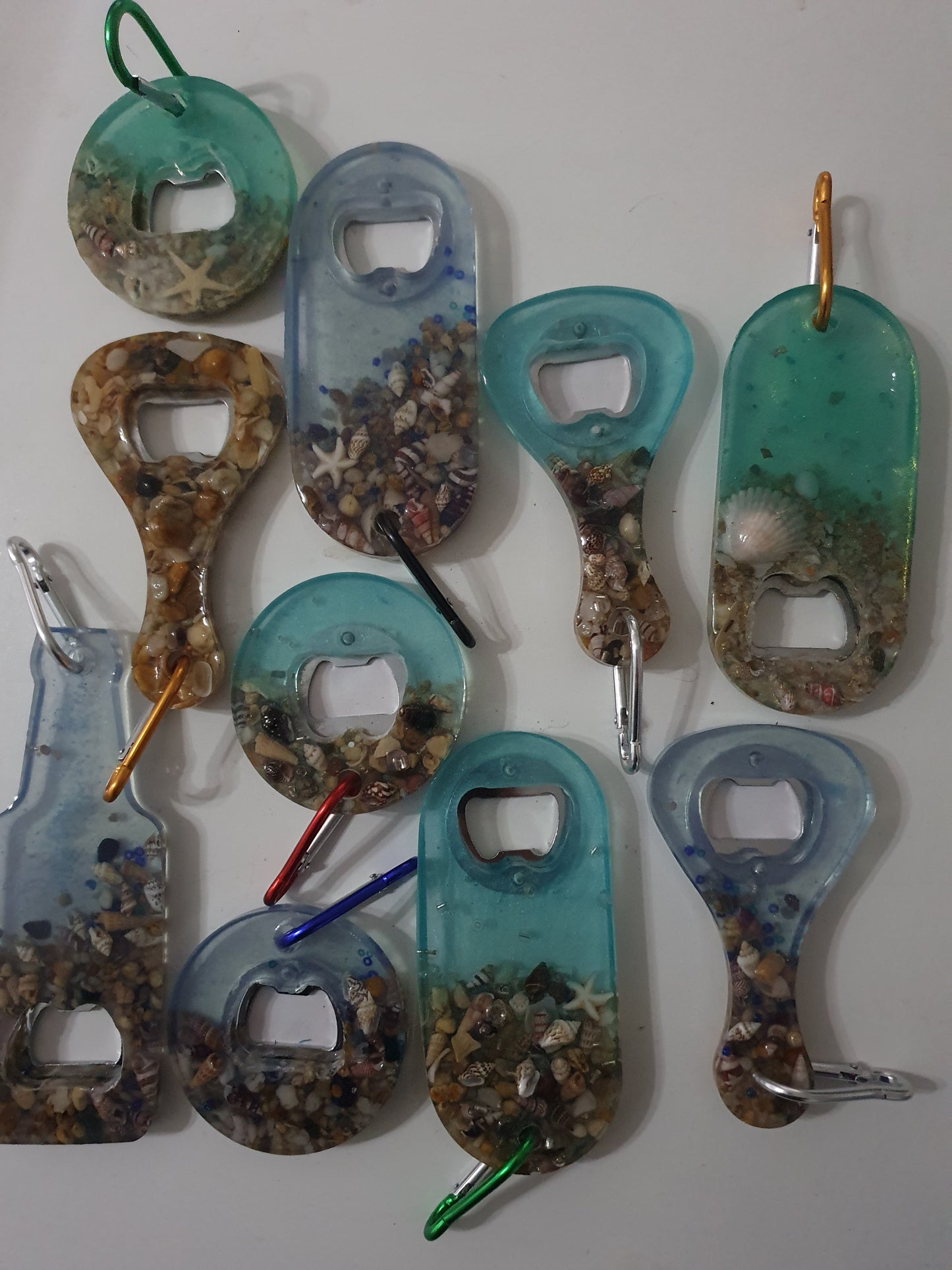 Functional art - seascape bottle openers