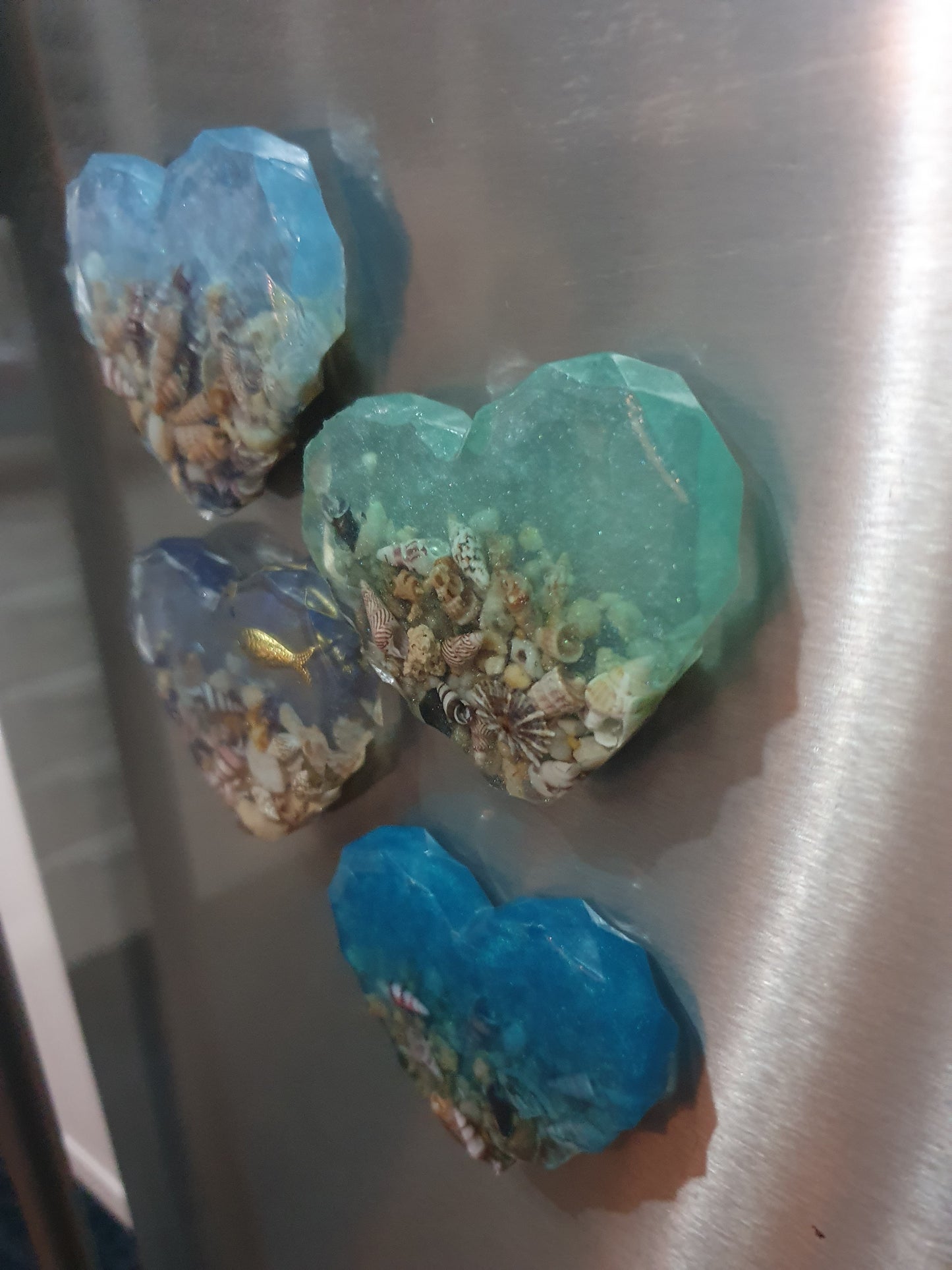 Chunky ocean inspired designer fridge magnets