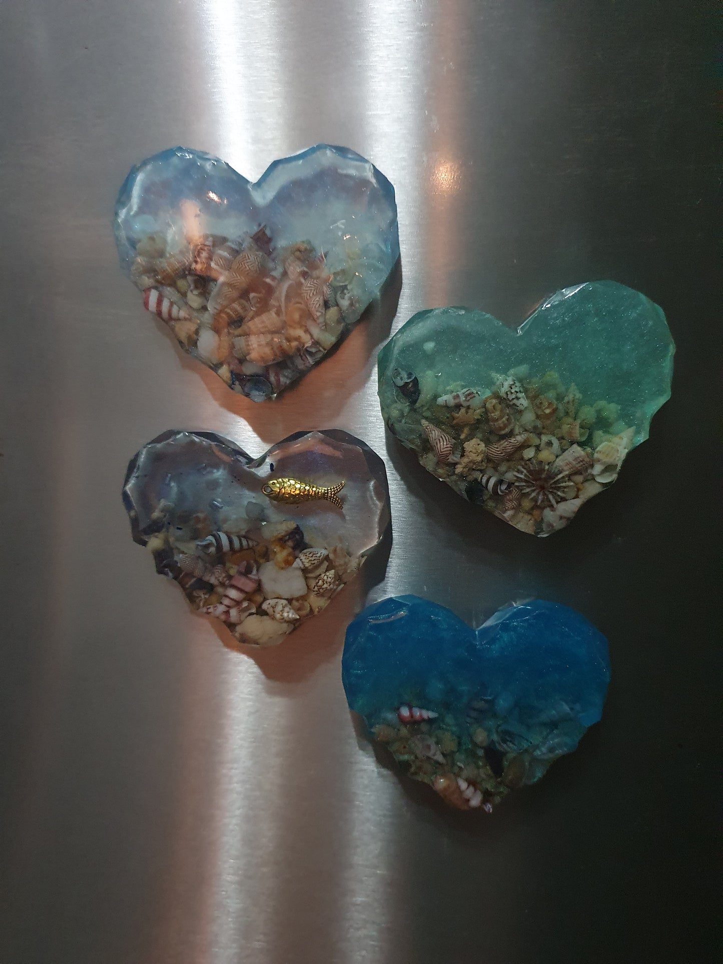 Chunky ocean inspired designer fridge magnets