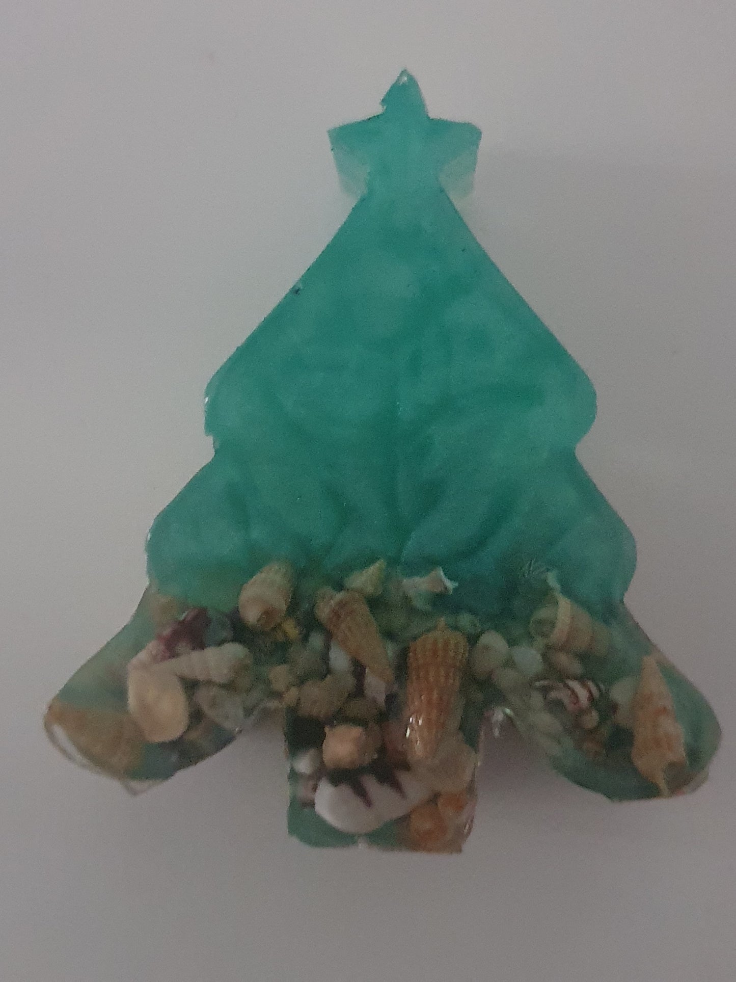 Beach Christmas table decor - Christmas tree