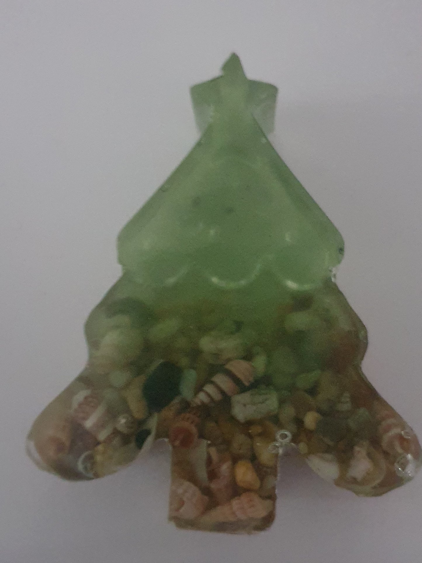 Beach Christmas table decor - Christmas tree