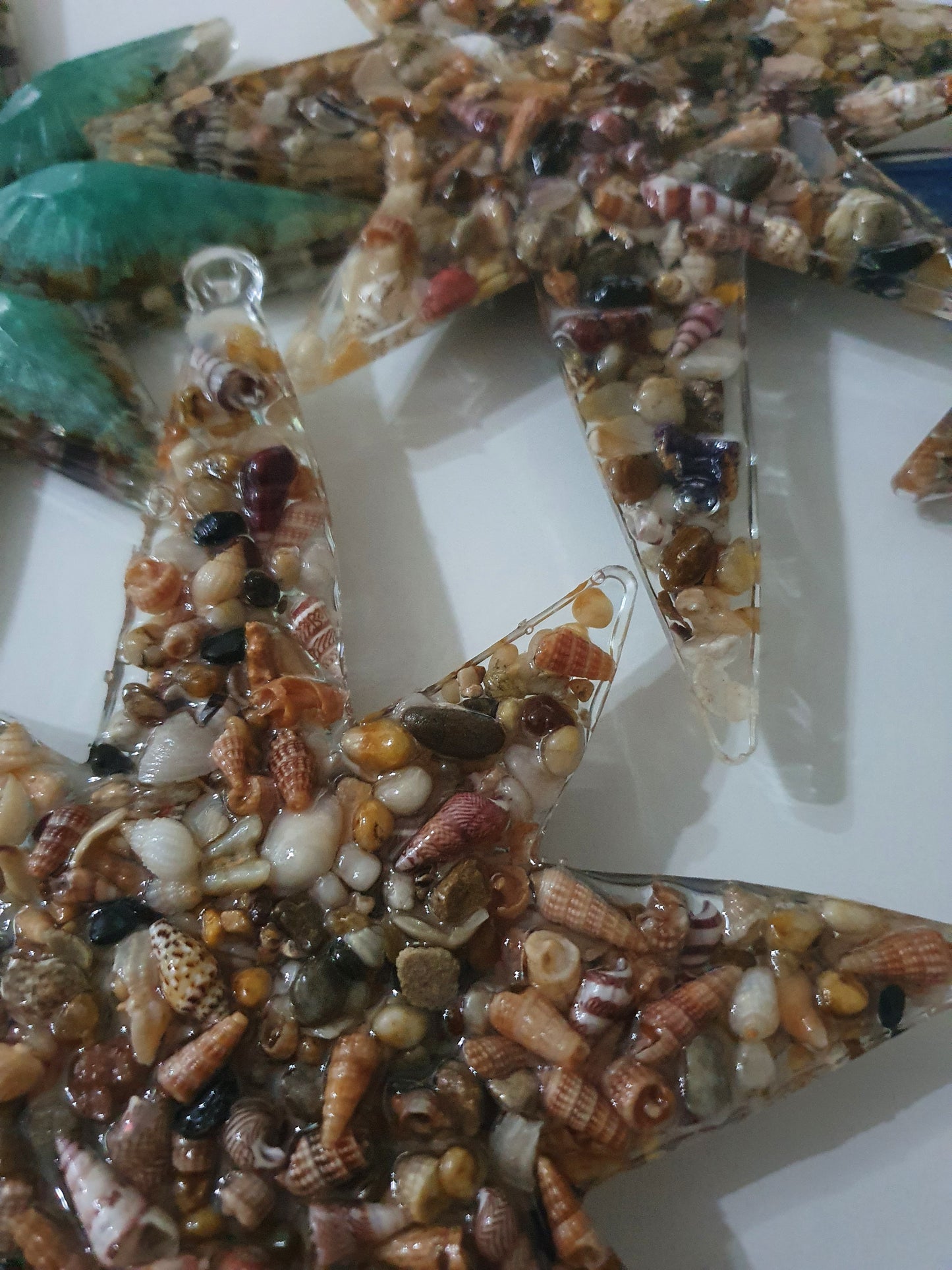 Christmas sea stars - hanging ornaments with a coastal theme