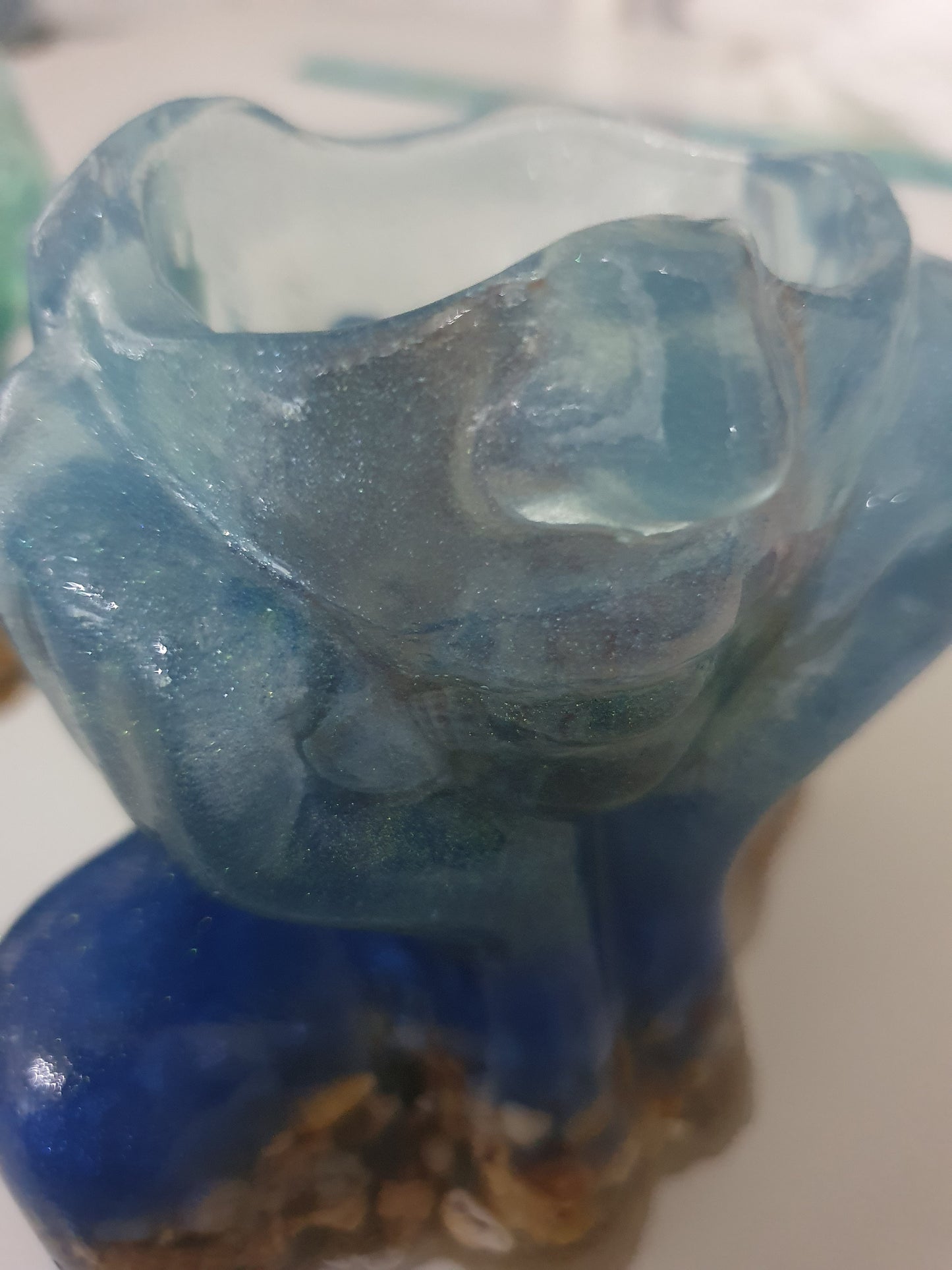 Ocean dreaming - table art/ candle holder
