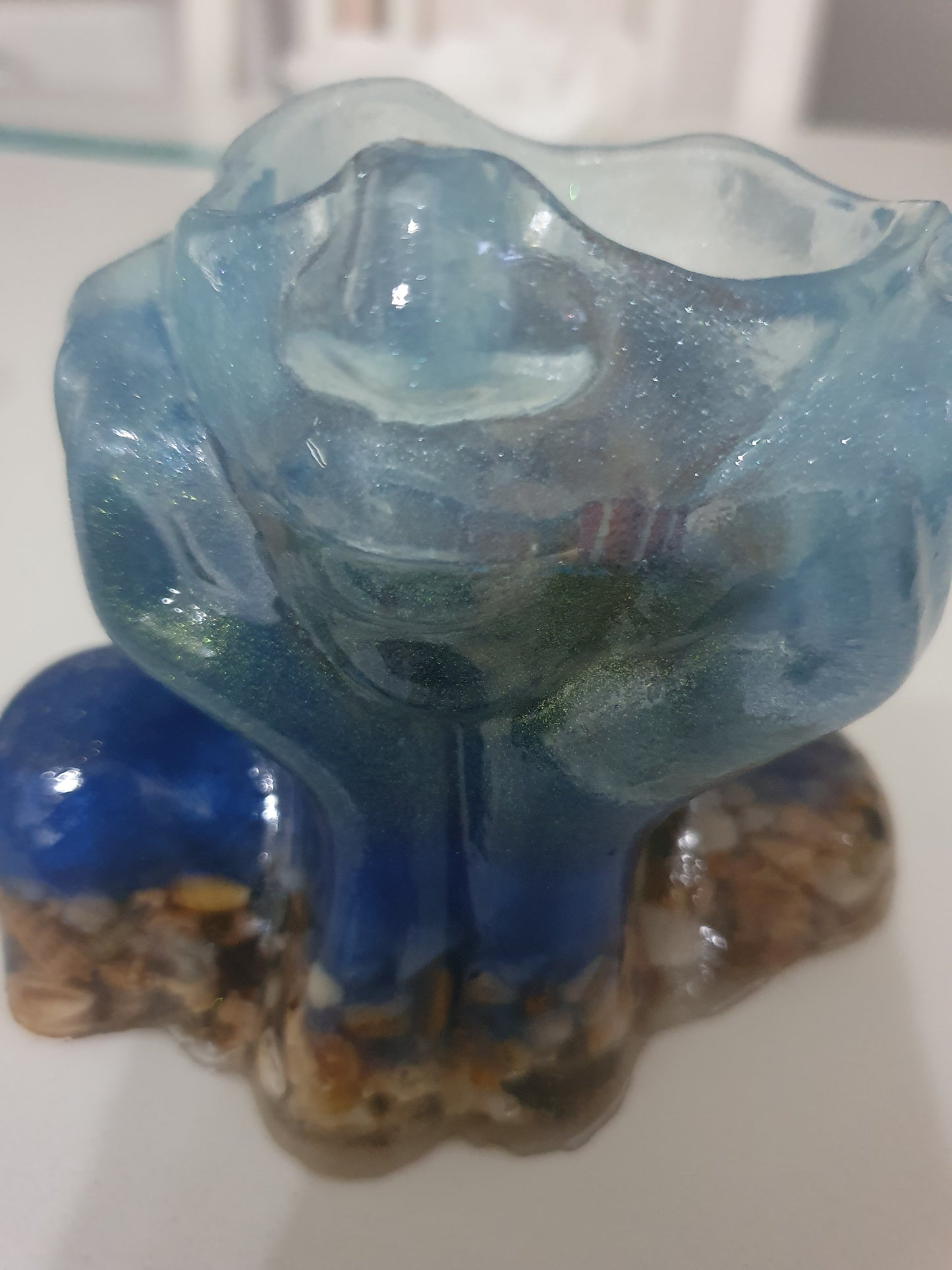 Ocean dreaming - table art/ candle holder