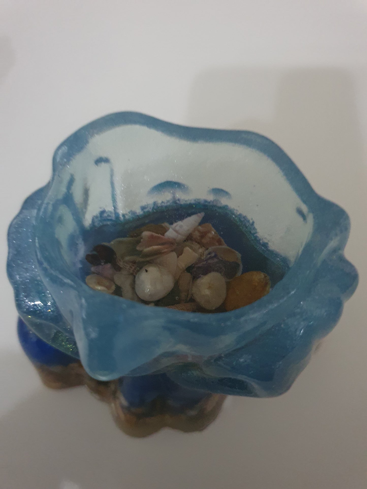 Ocean dreaming - table art/ candle holder