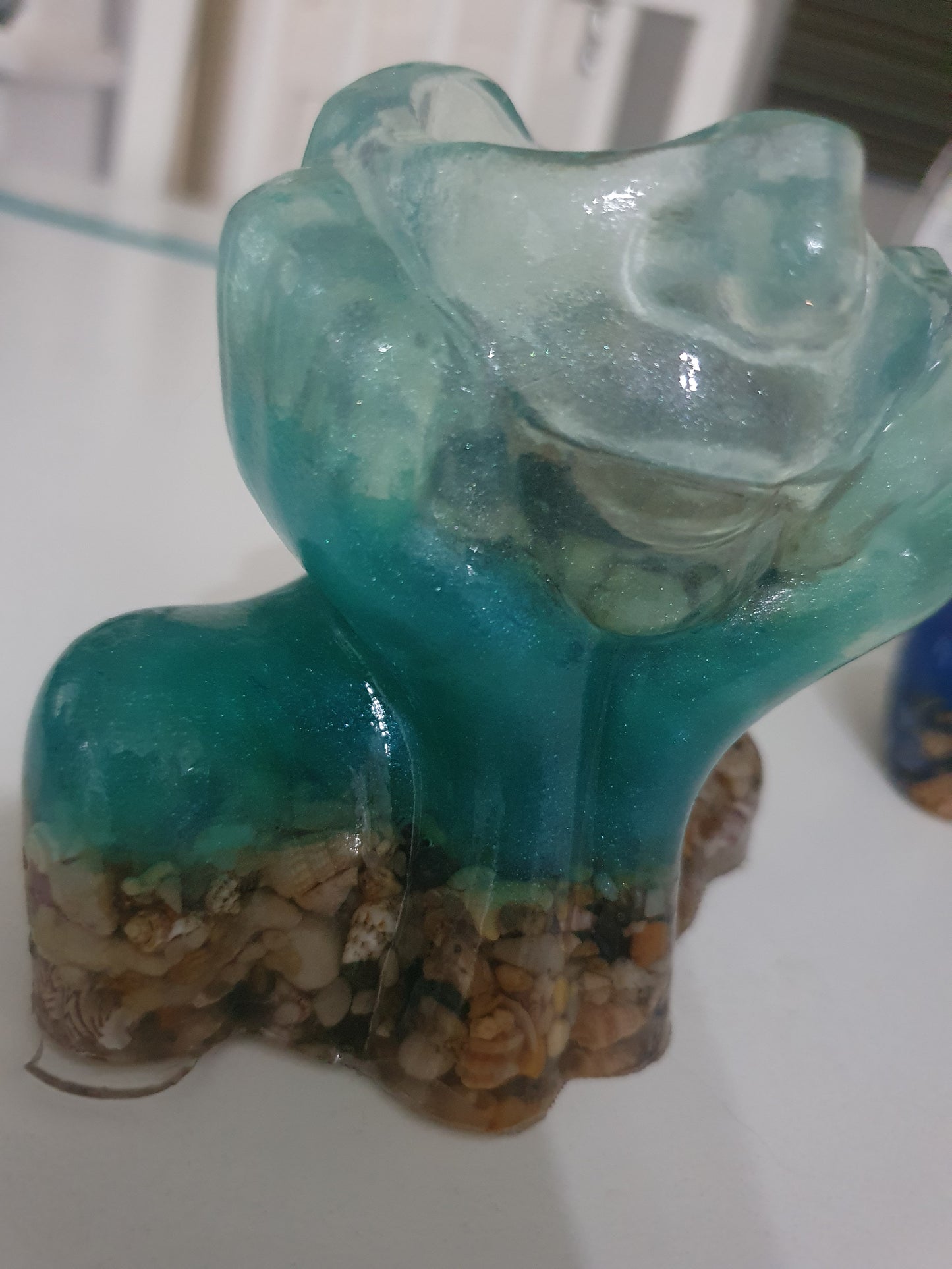 Ocean dreaming - table art/ candle holder