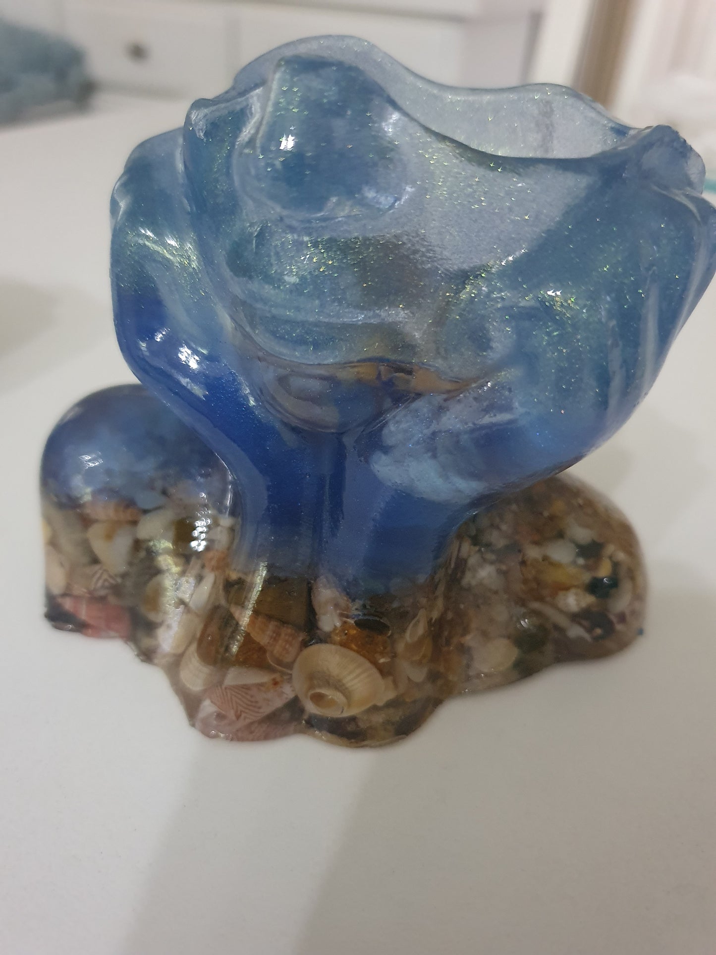 Ocean dreaming - table art/ candle holder