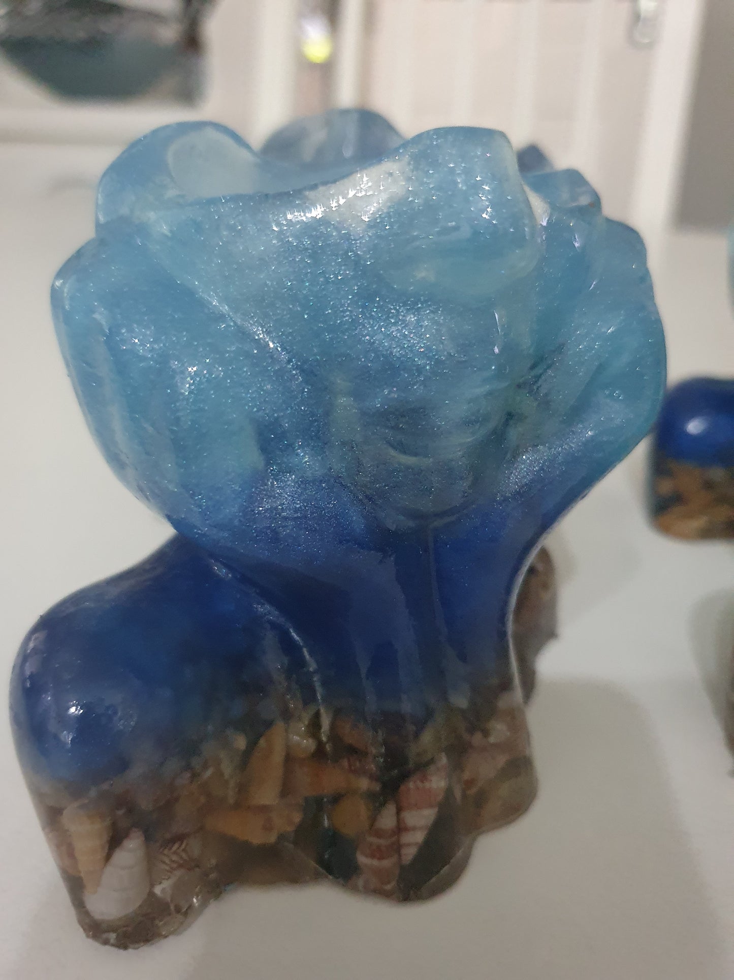 Ocean dreaming - table art/ candle holder