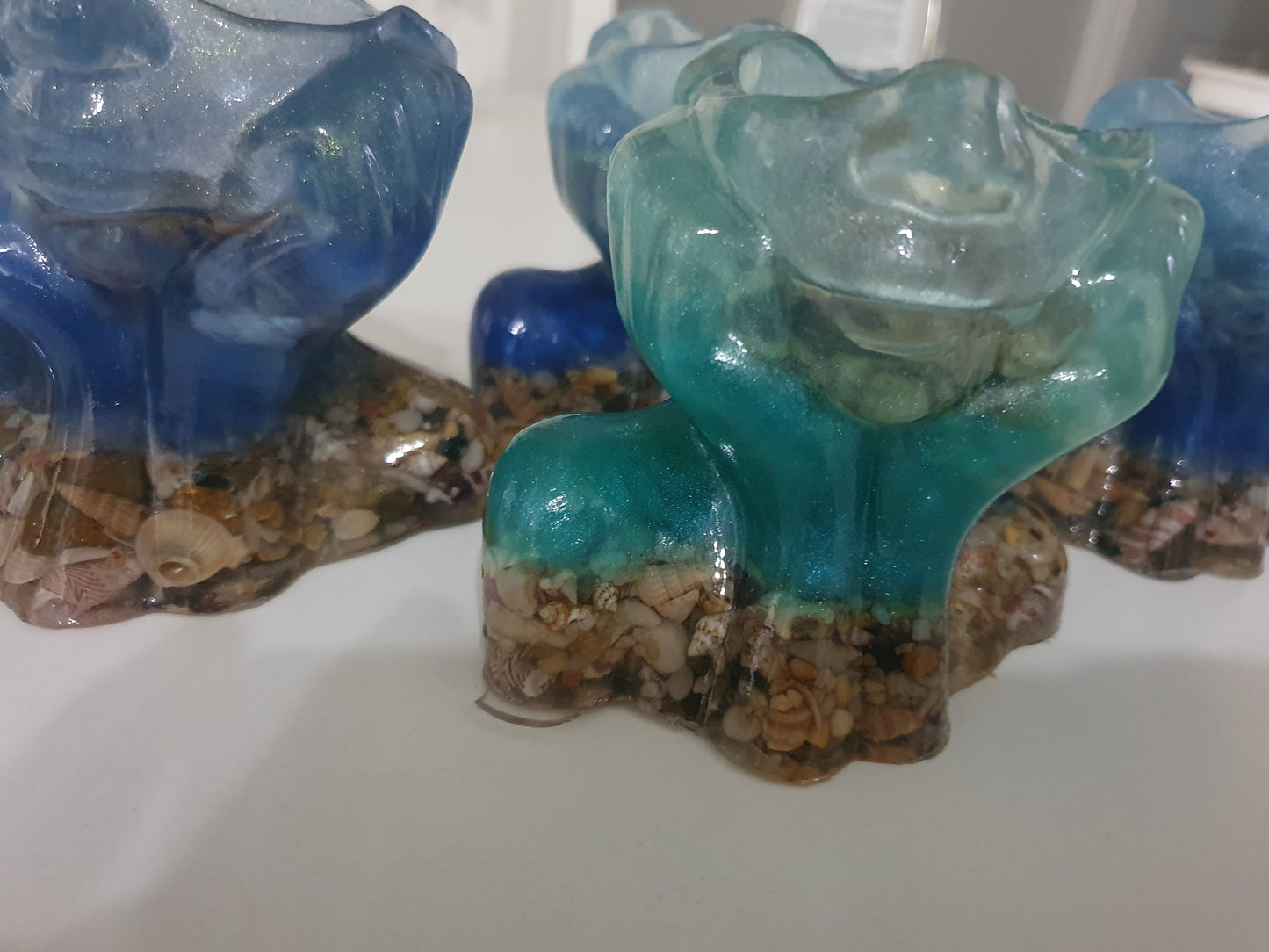Ocean dreaming - table art/ candle holder