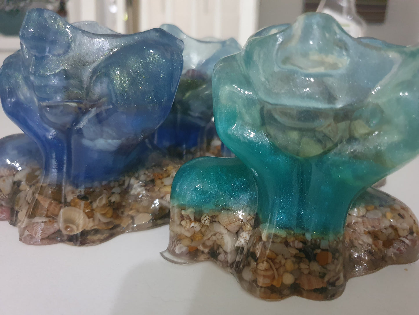 Ocean dreaming - table art/ candle holder