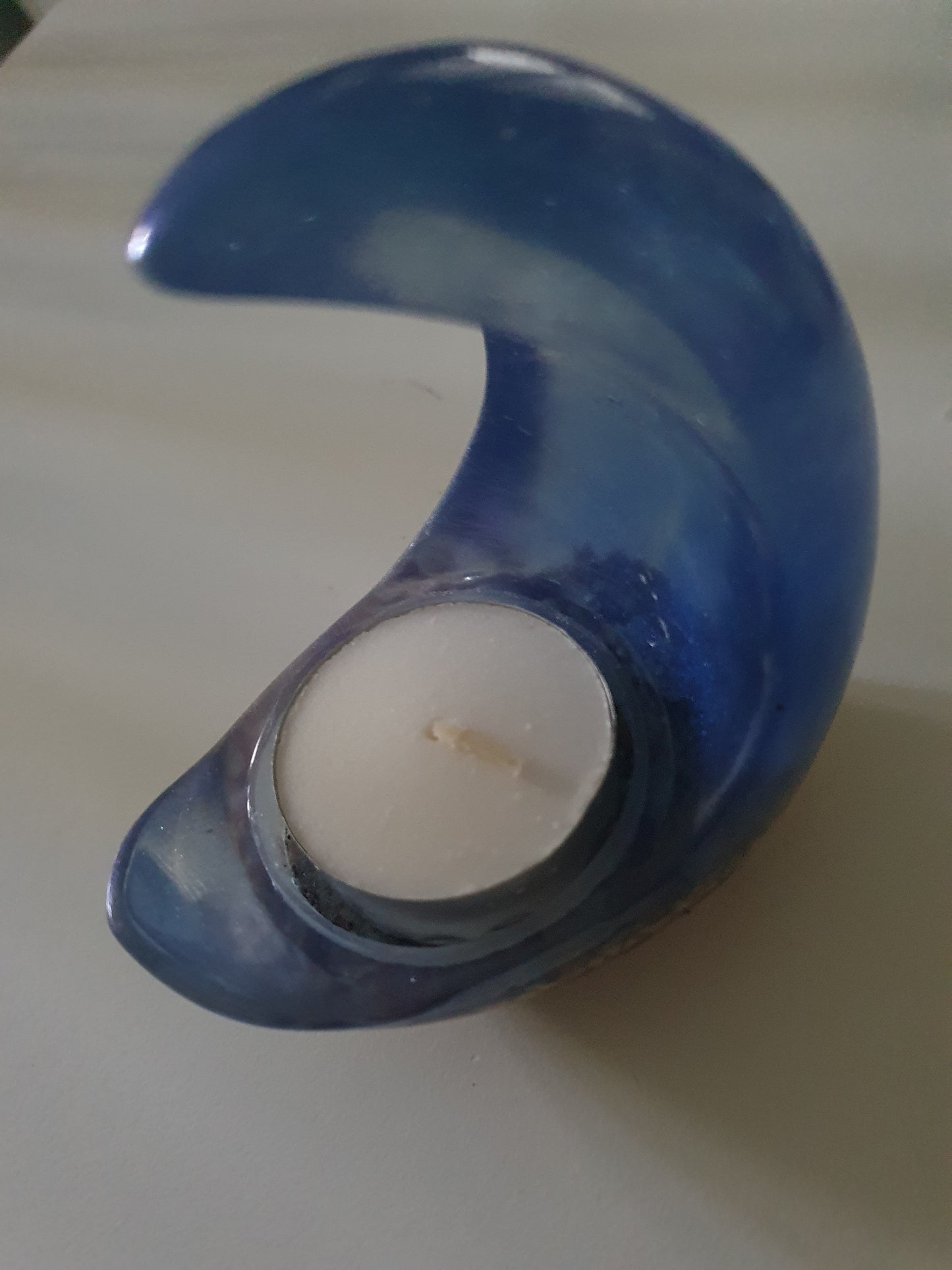 Ocean wave tealight candle holder