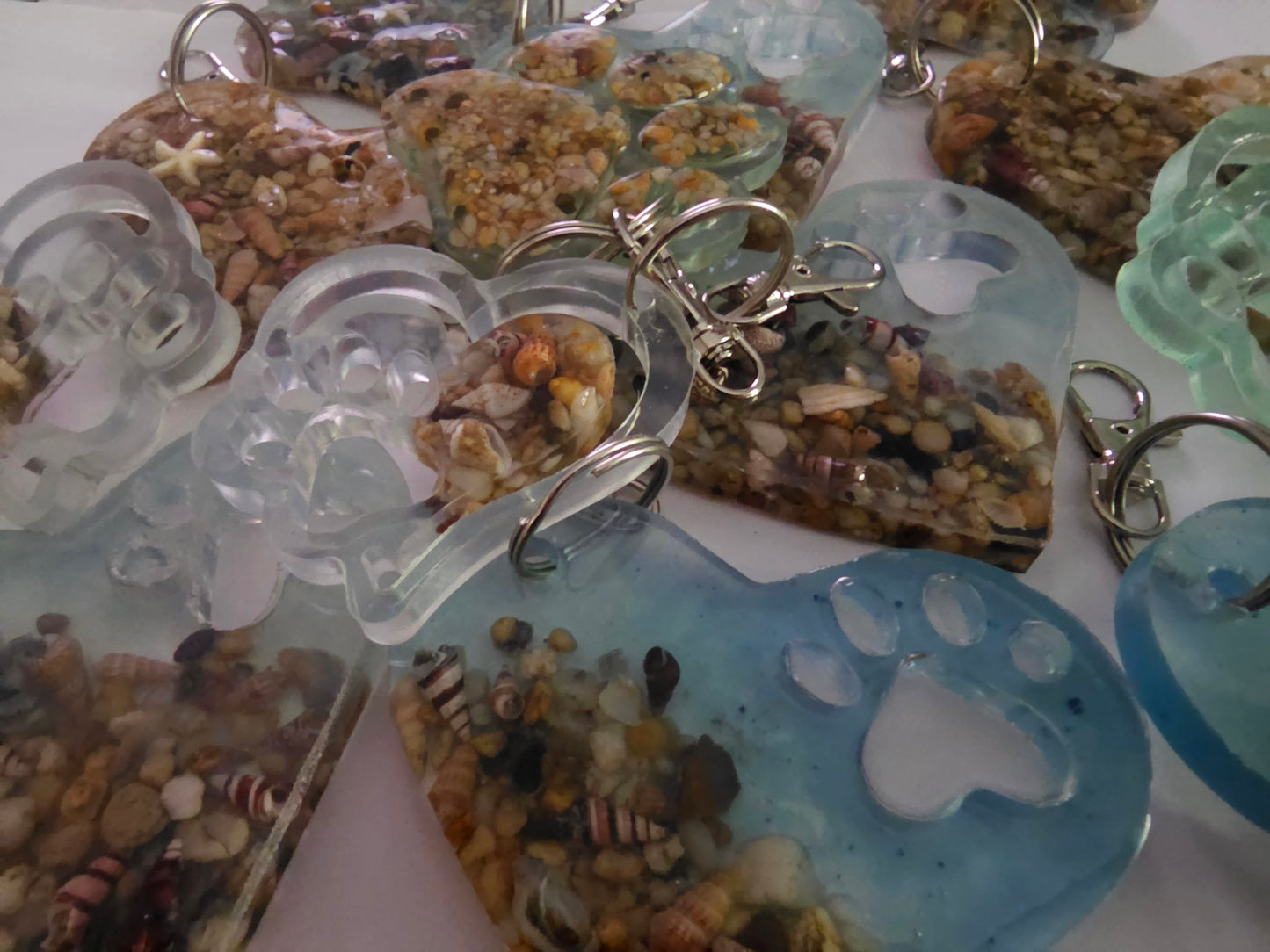 Sandy paws bag tag/ bag bling/ keyring