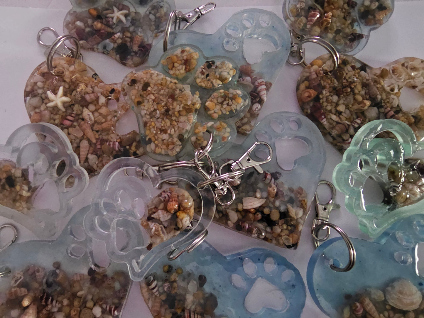 Sandy paws bag tag/ bag bling/ keyring
