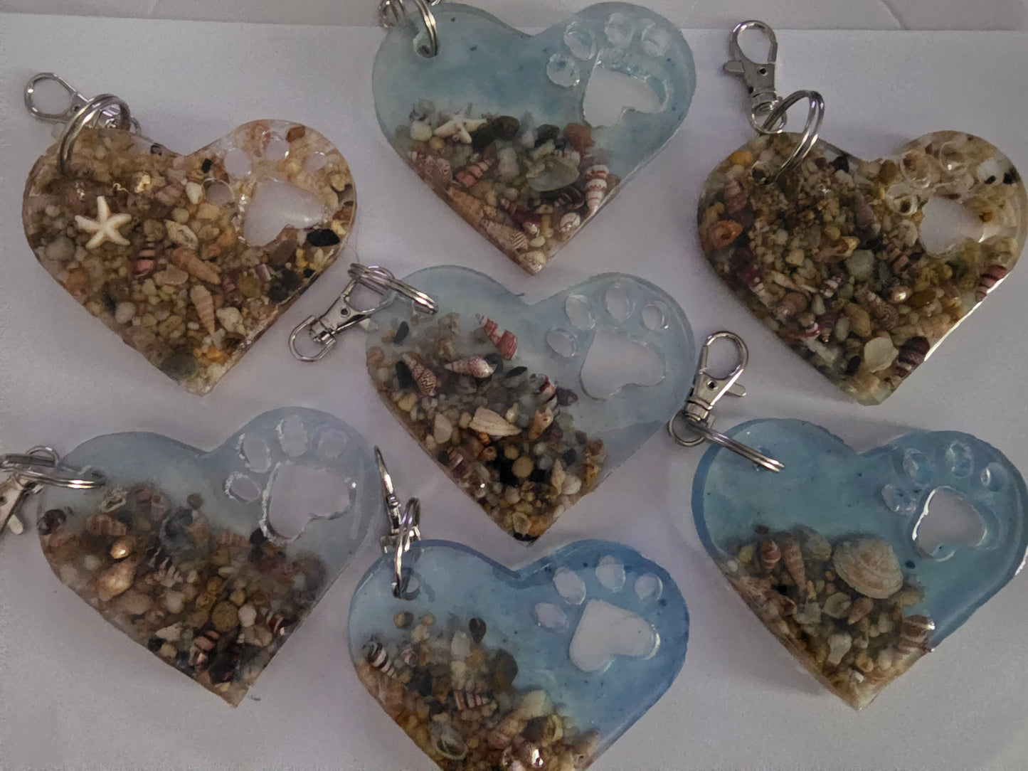 Sandy paws bag tag/ bag bling/ keyring