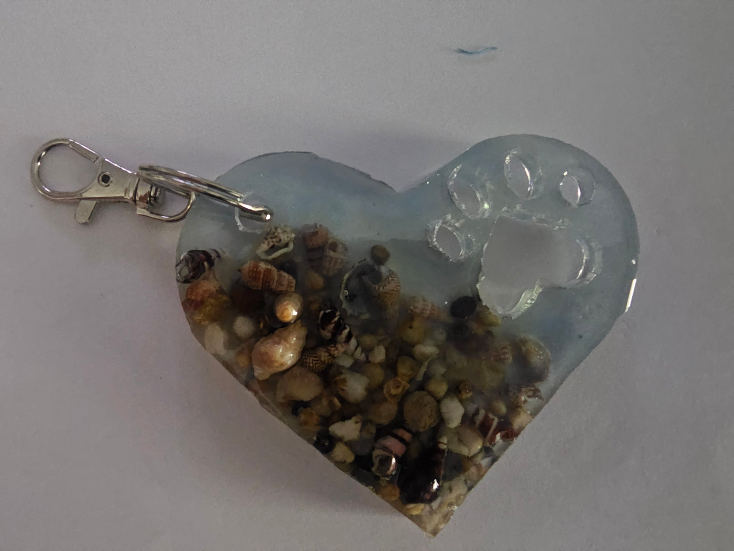 Sandy paws bag tag/ bag bling/ keyring