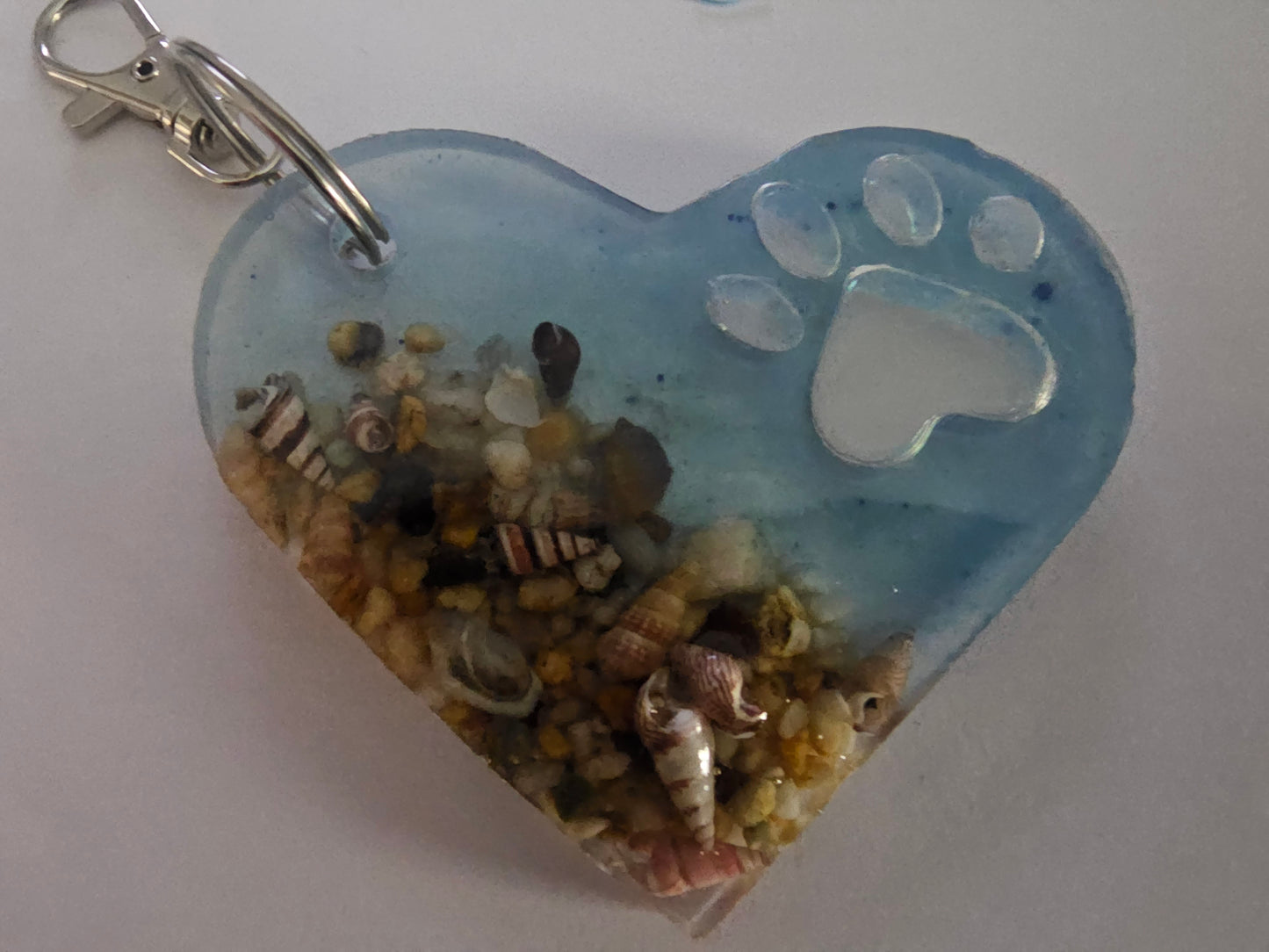 Sandy paws bag tag/ bag bling/ keyring