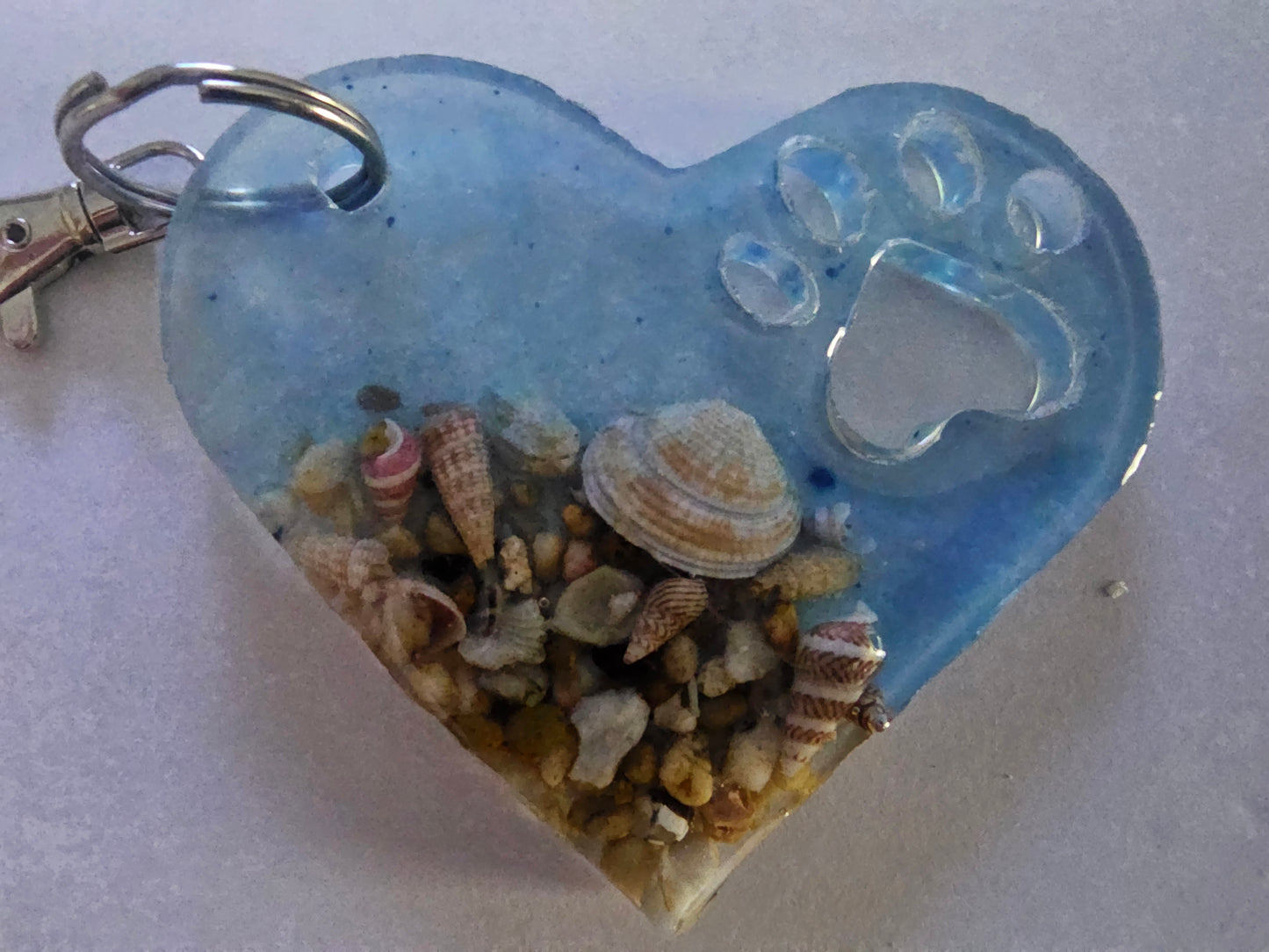 Sandy paws bag tag/ bag bling/ keyring