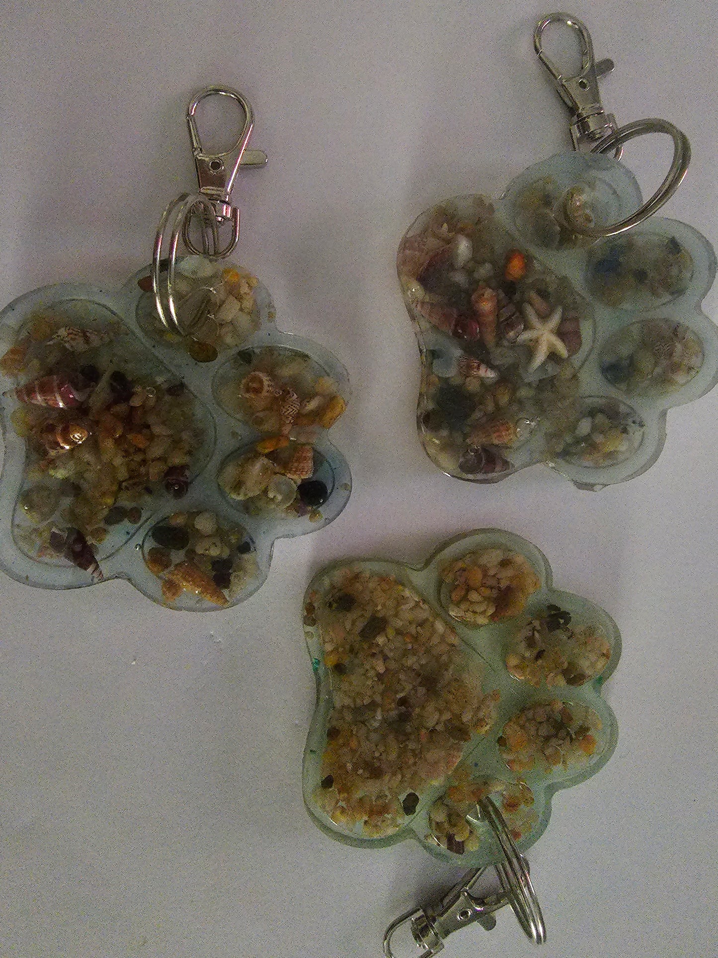 Sandy paws bag tag/ bag bling/ keyring