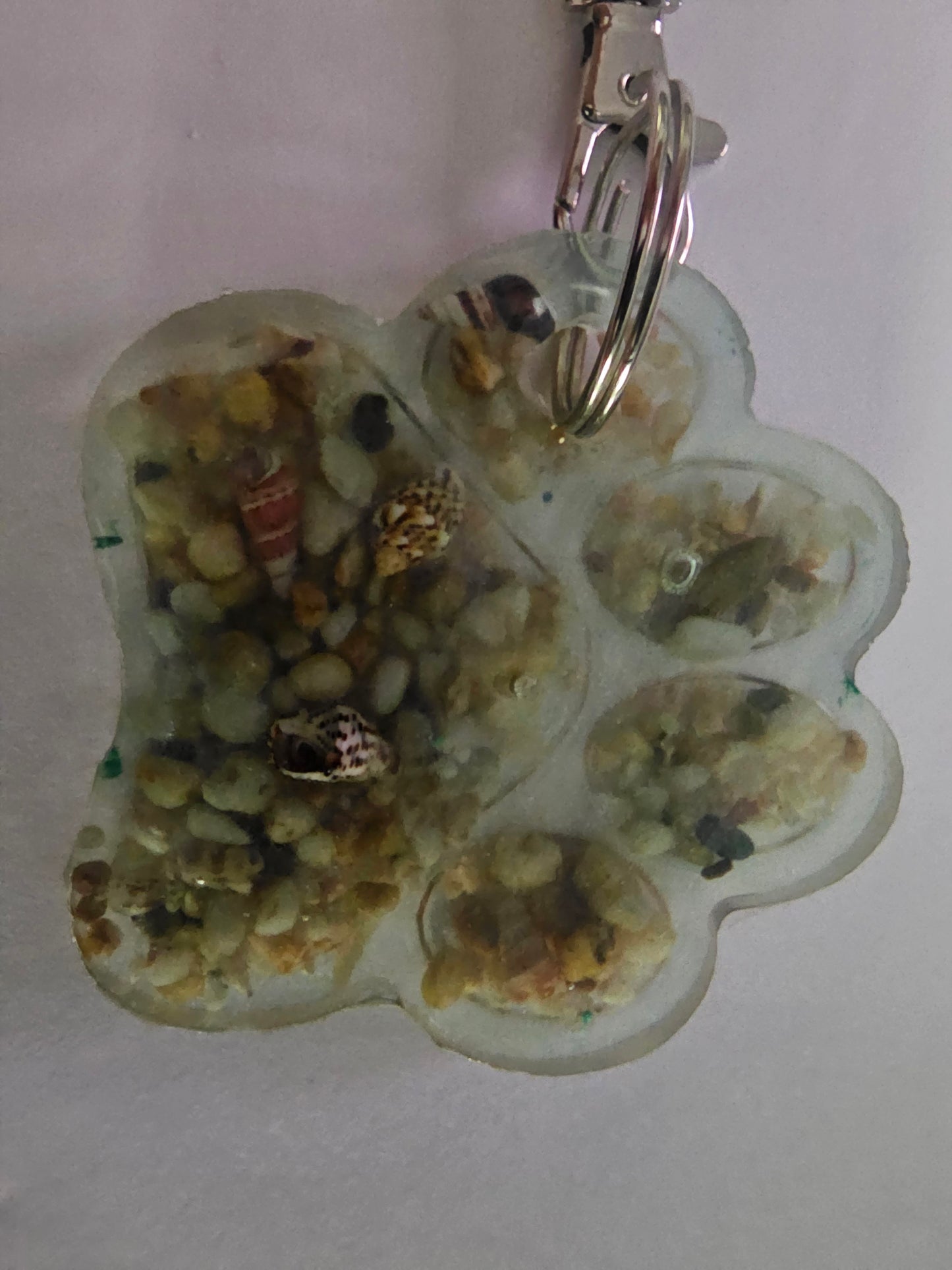 Sandy paws bag tag/ bag bling/ keyring