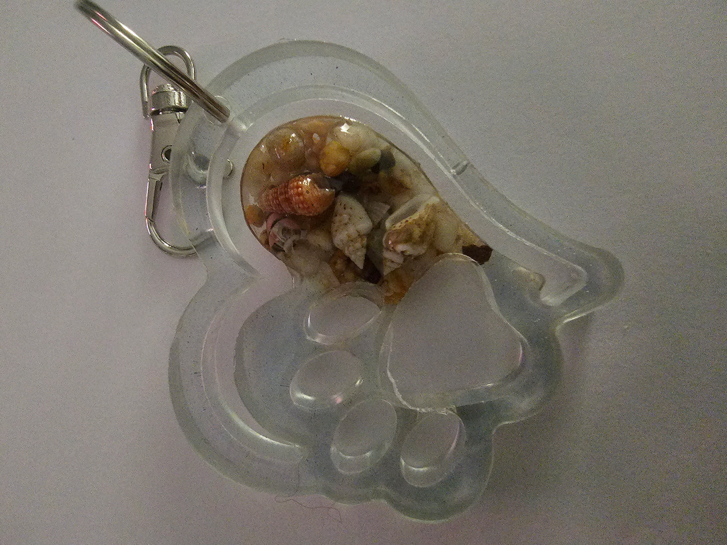Sandy paws bag tag/ bag bling/ keyring