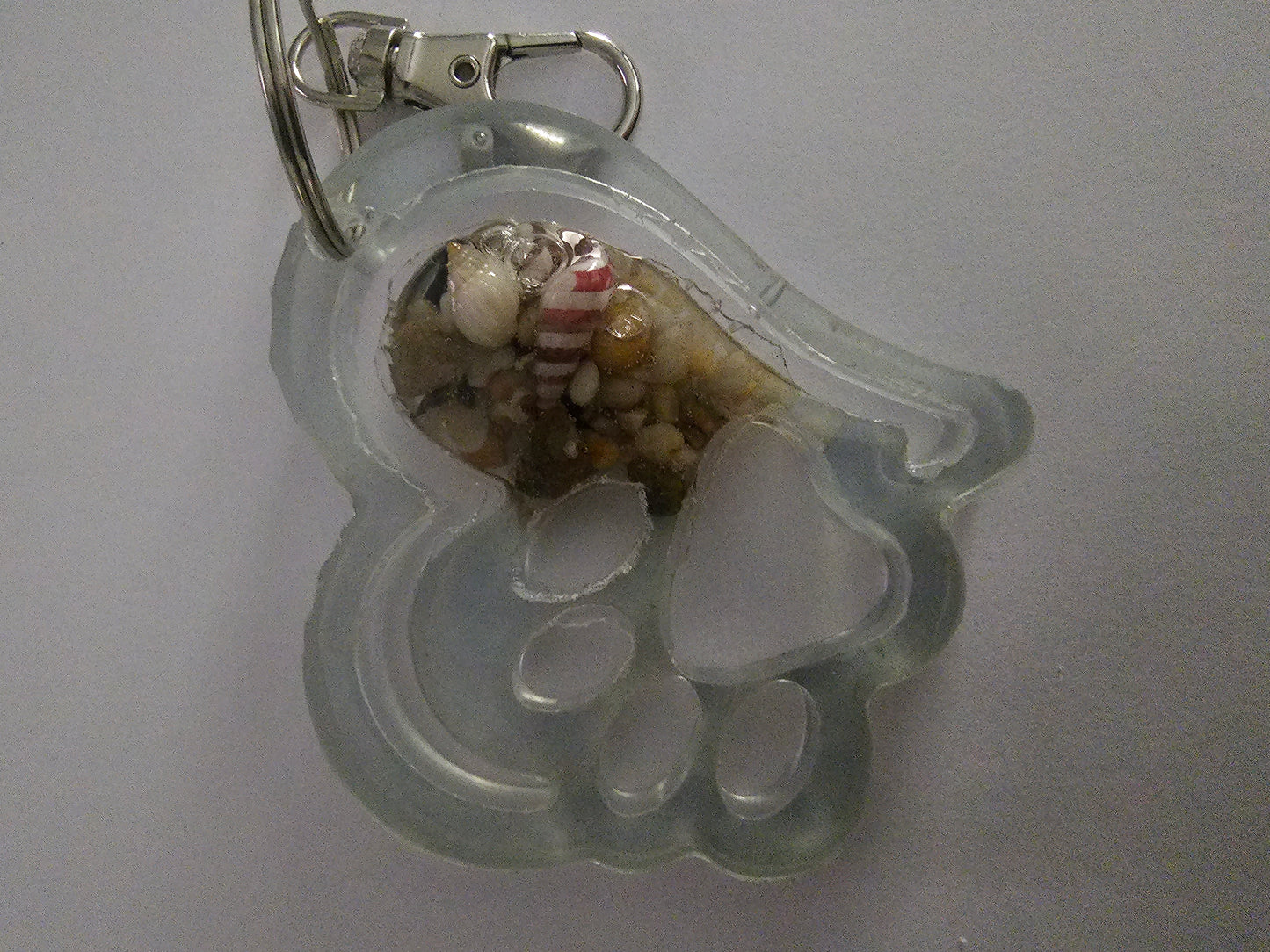 Sandy paws bag tag/ bag bling/ keyring