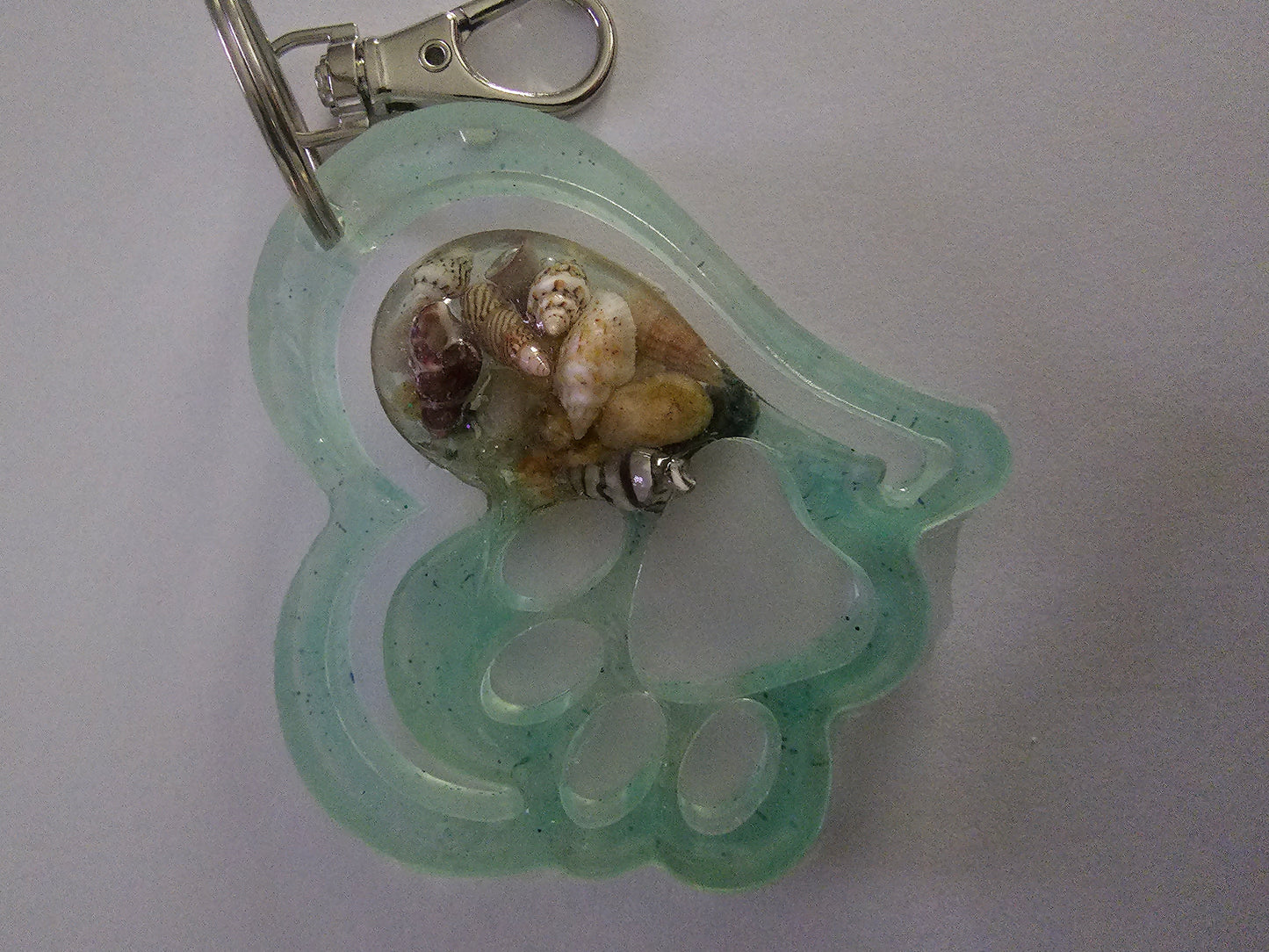 Sandy paws bag tag/ bag bling/ keyring
