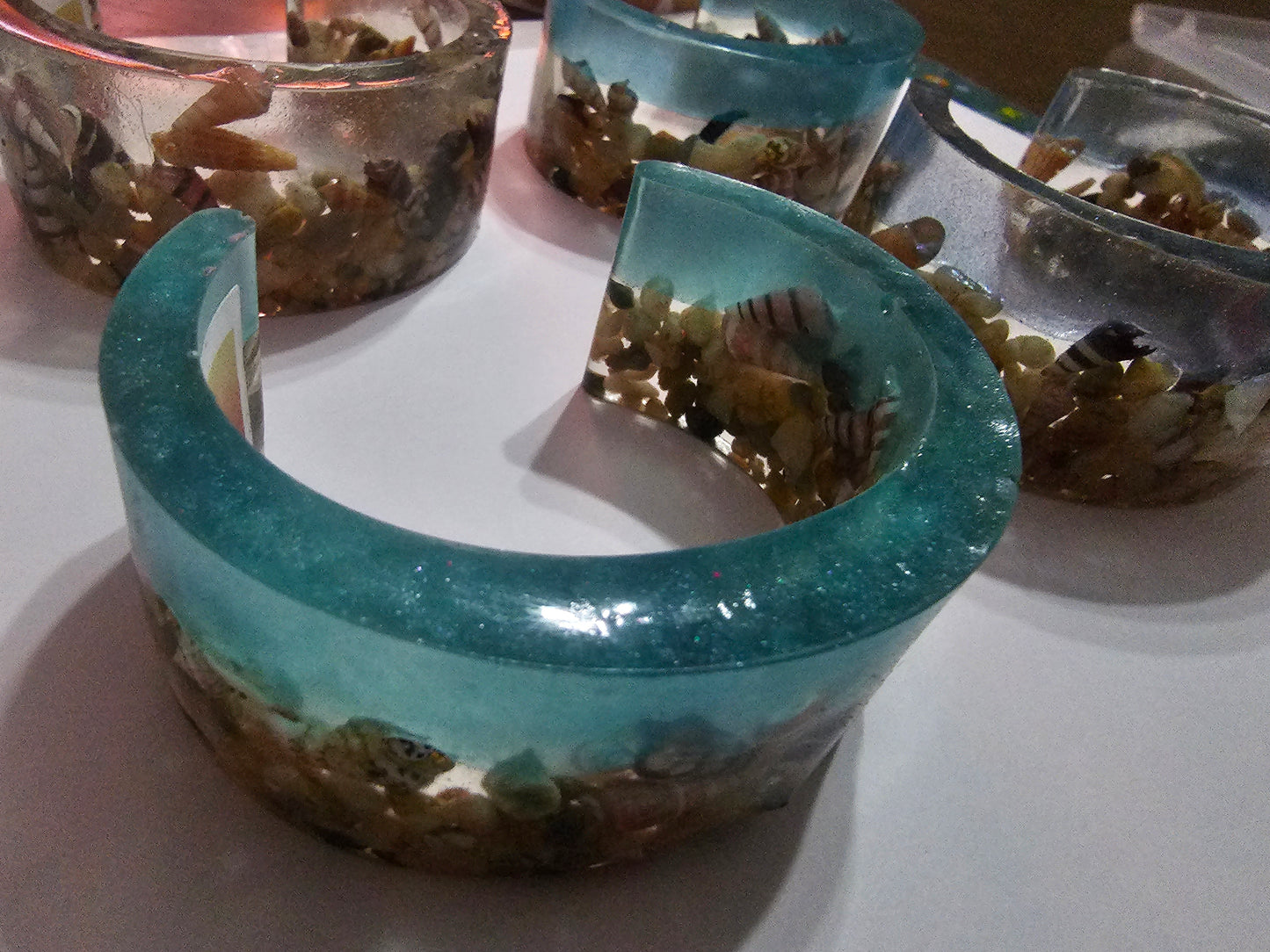 Seascape bangle - original art for your wrist