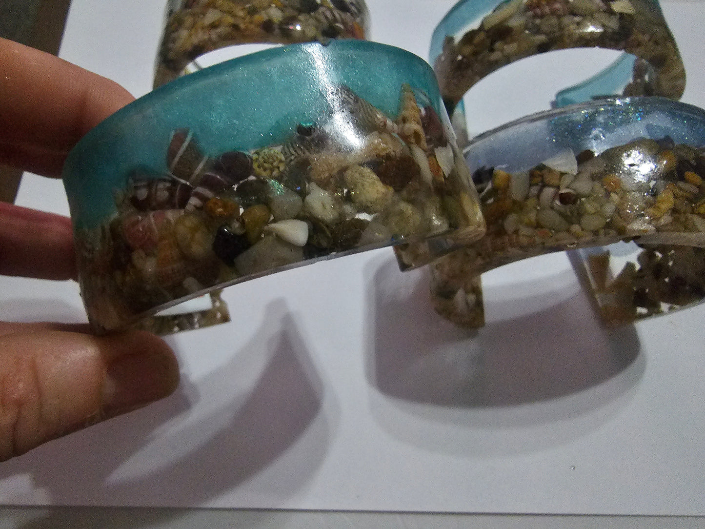 Seascape bangle - original art for your wrist