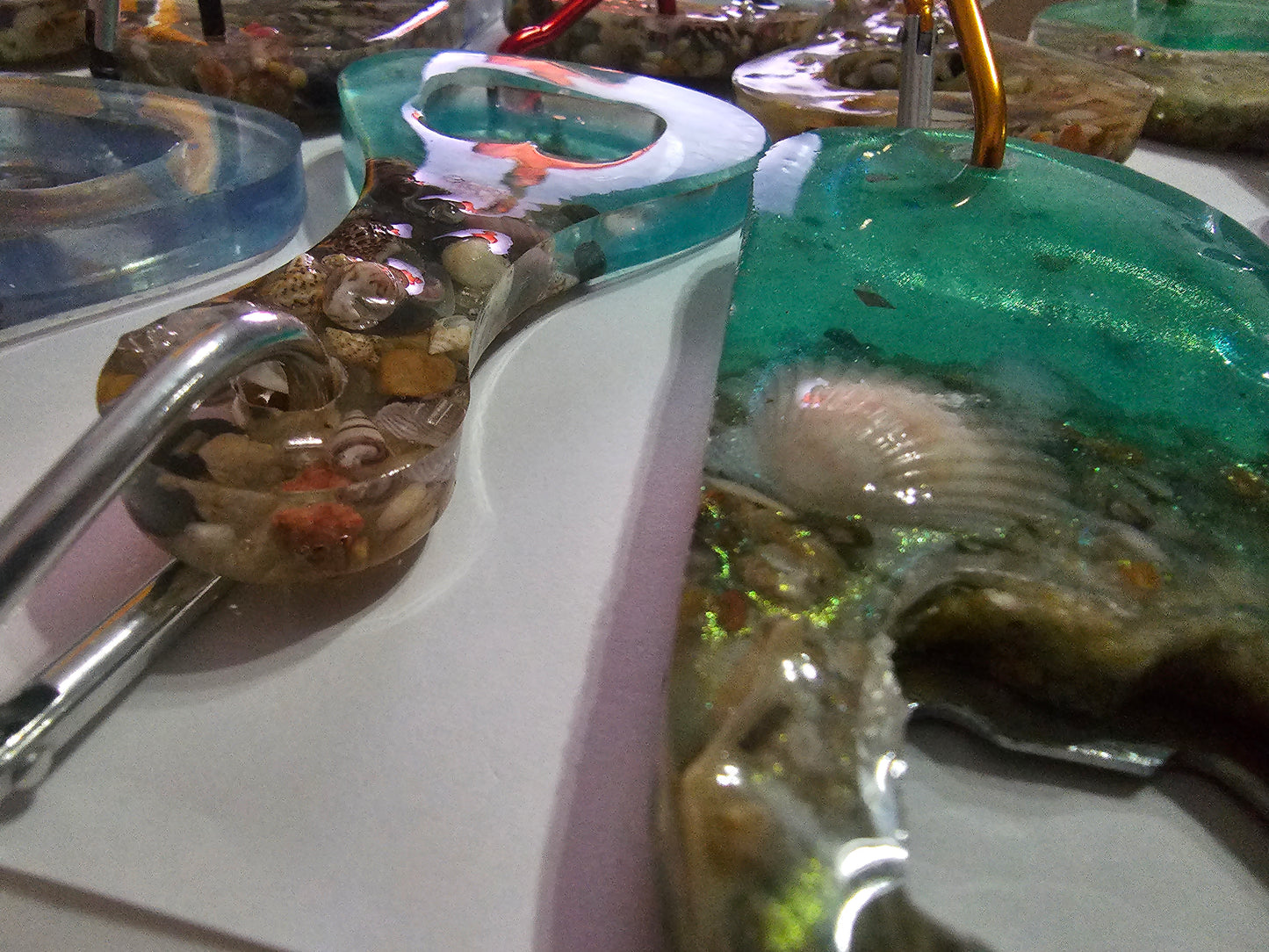 Functional art - seascape bottle openers