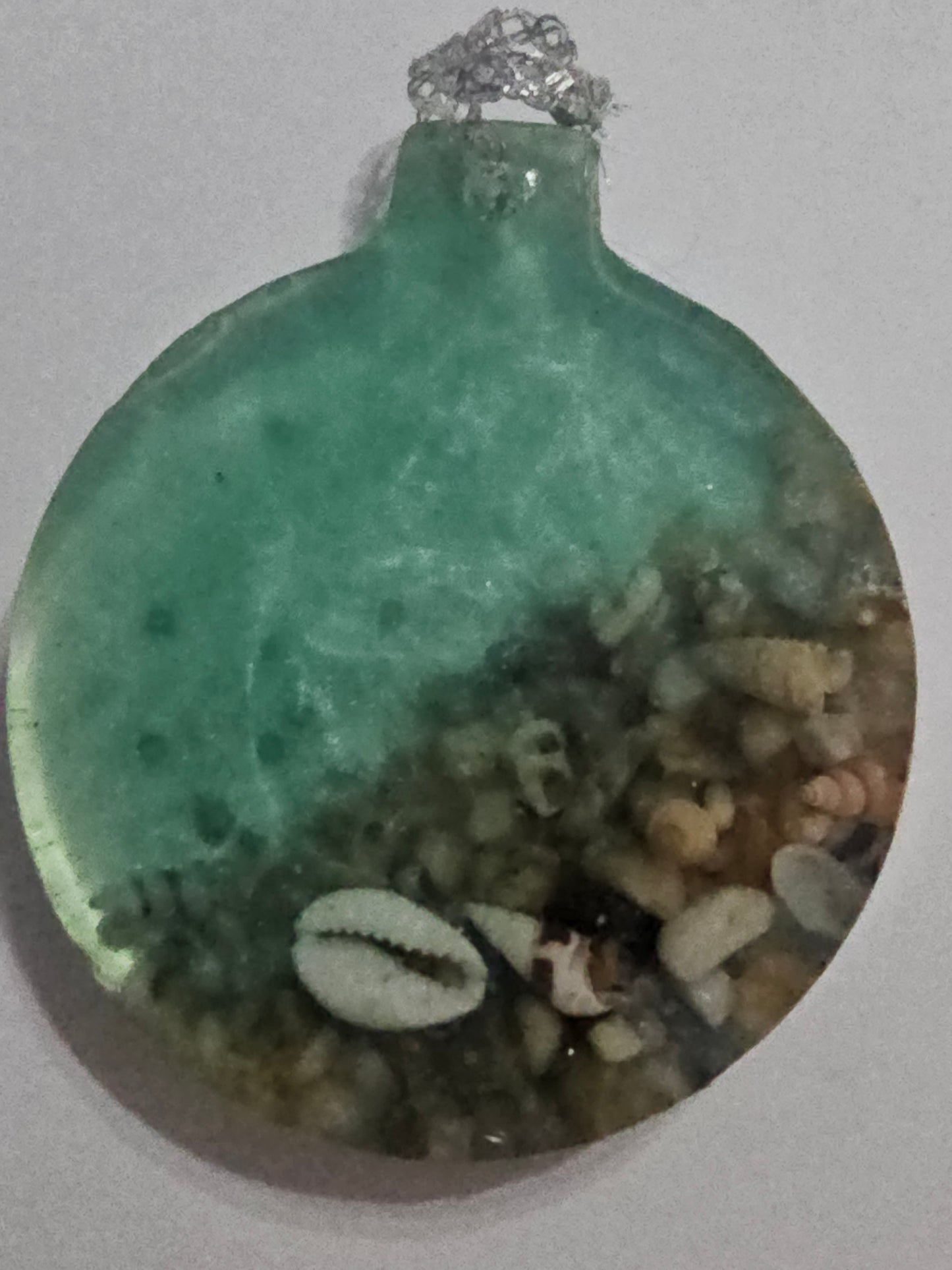 Christmas ornaments - round seascape art for your Christmas tree