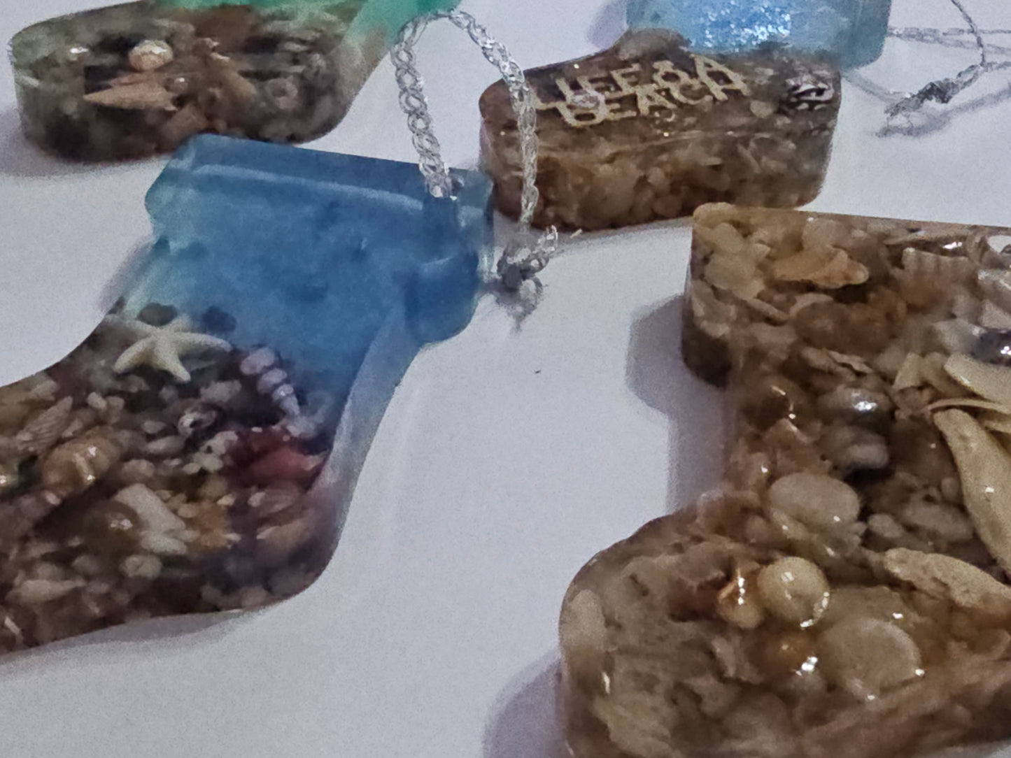 Christmas ornaments - seascape stockings