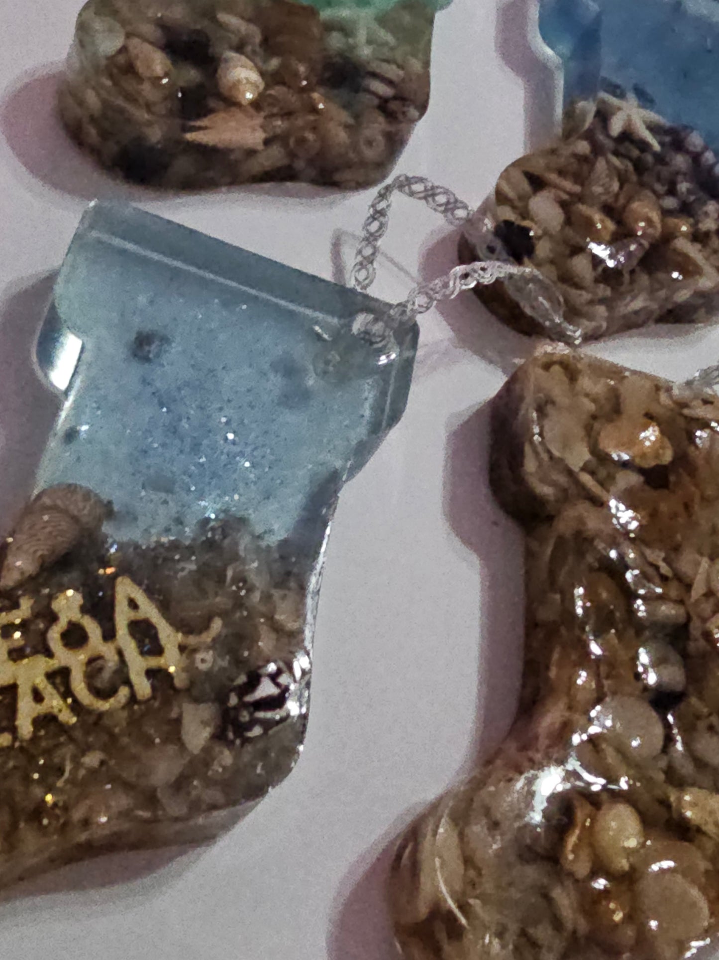 Christmas ornaments - seascape stockings