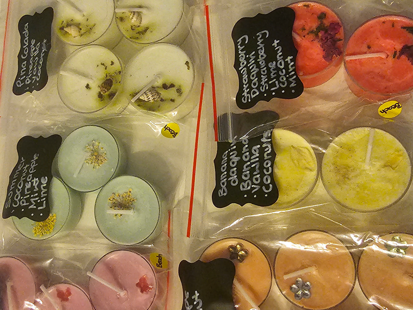 Boho Beach scented candles - tealights