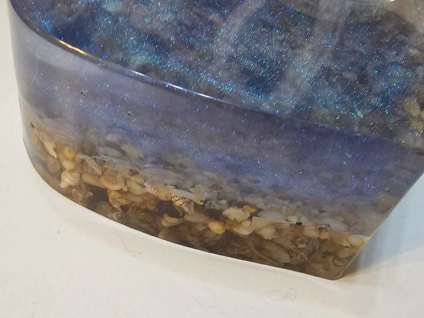 Table art - seascape tealight candle holders