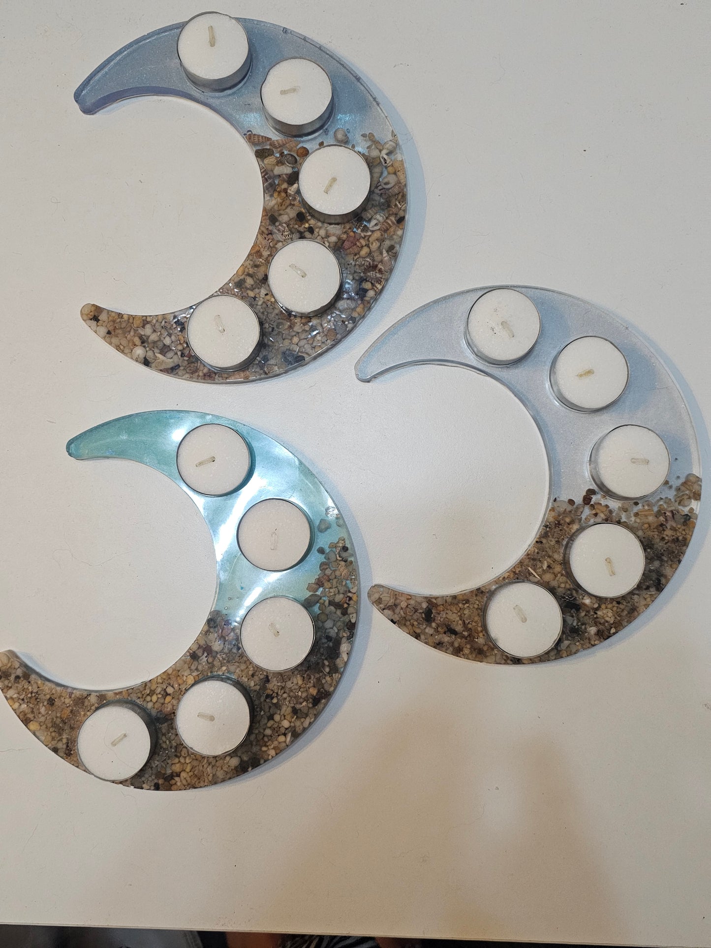 Moonrise tealight candle holders