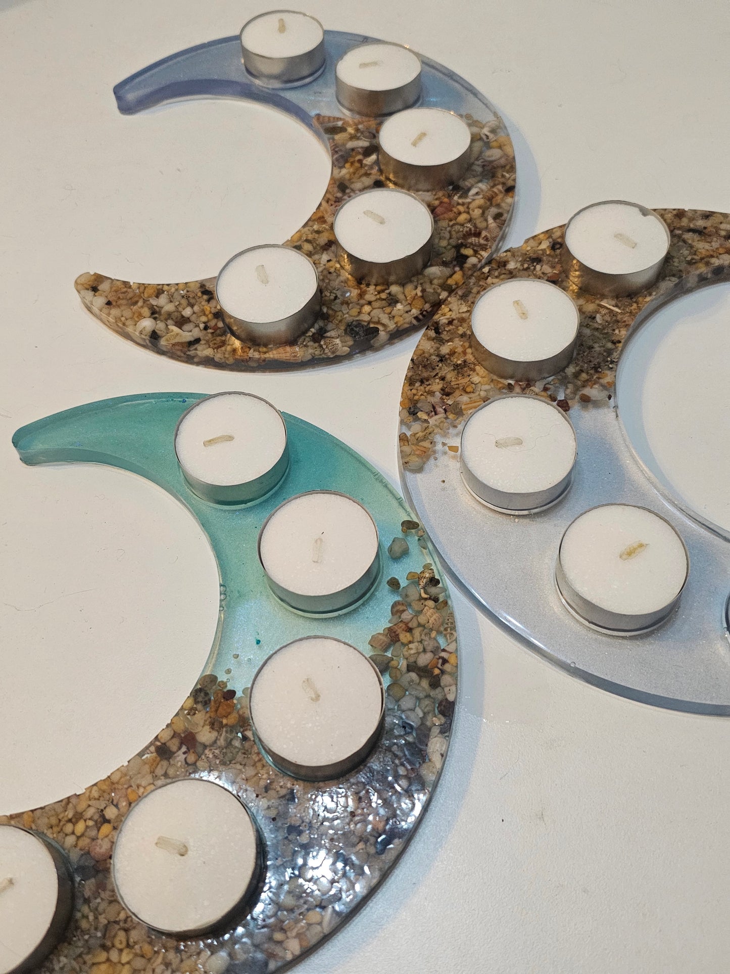 Moonrise tealight candle holders