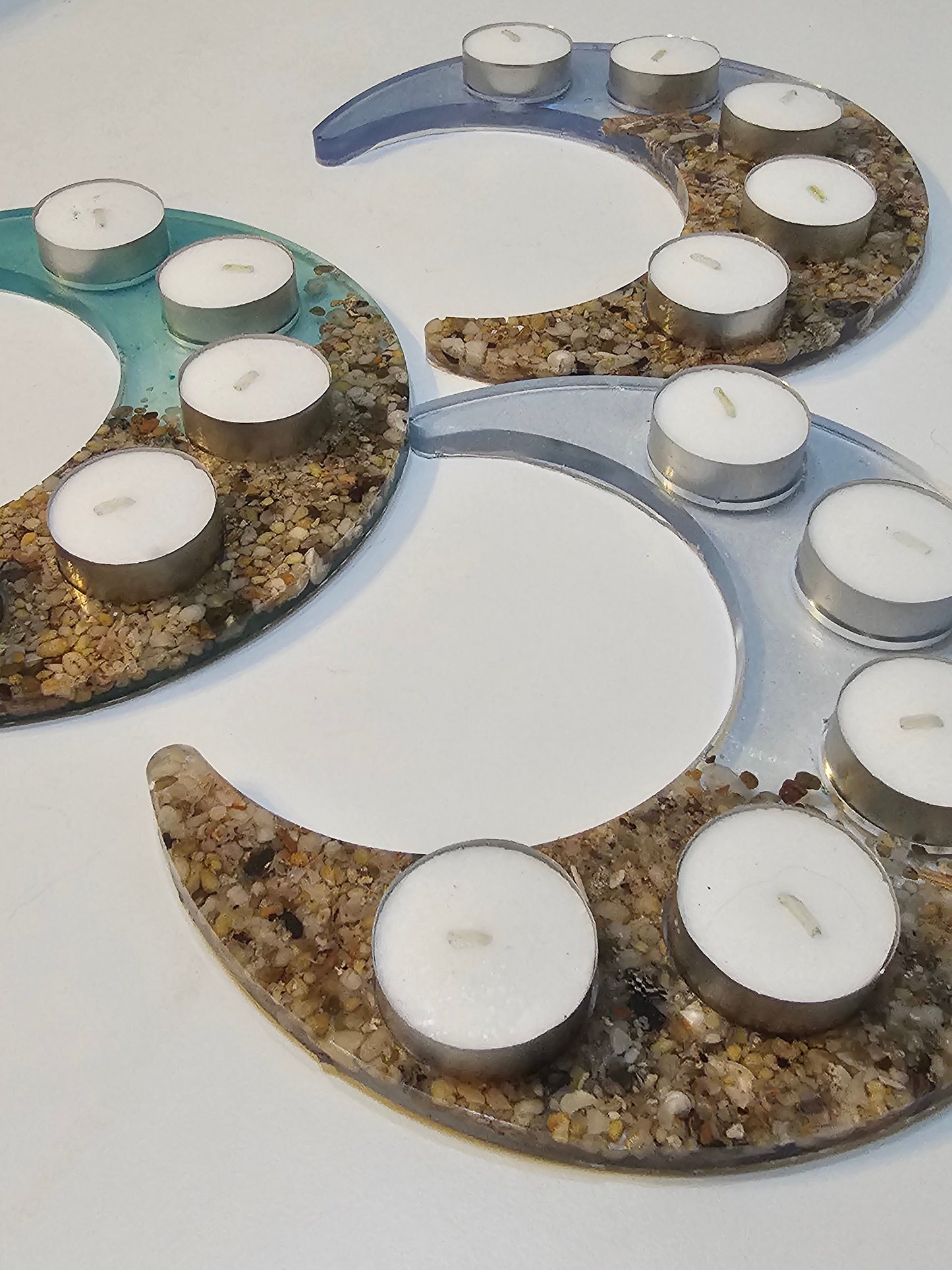 Moonrise tealight candle holders