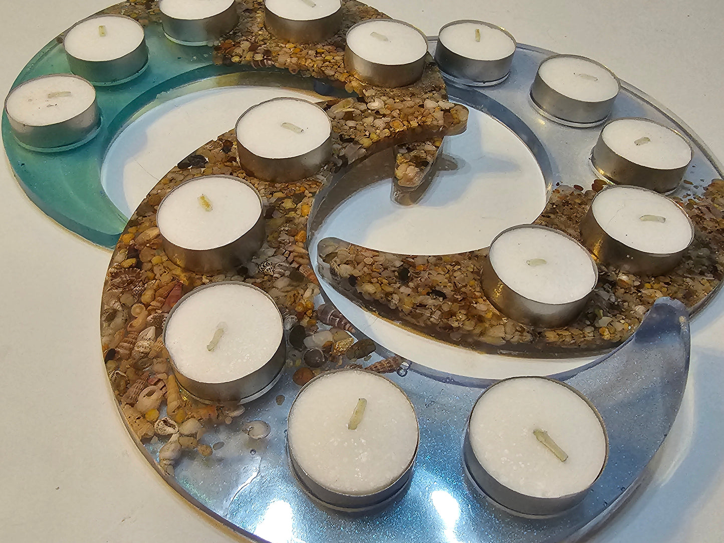 Moonrise tealight candle holders