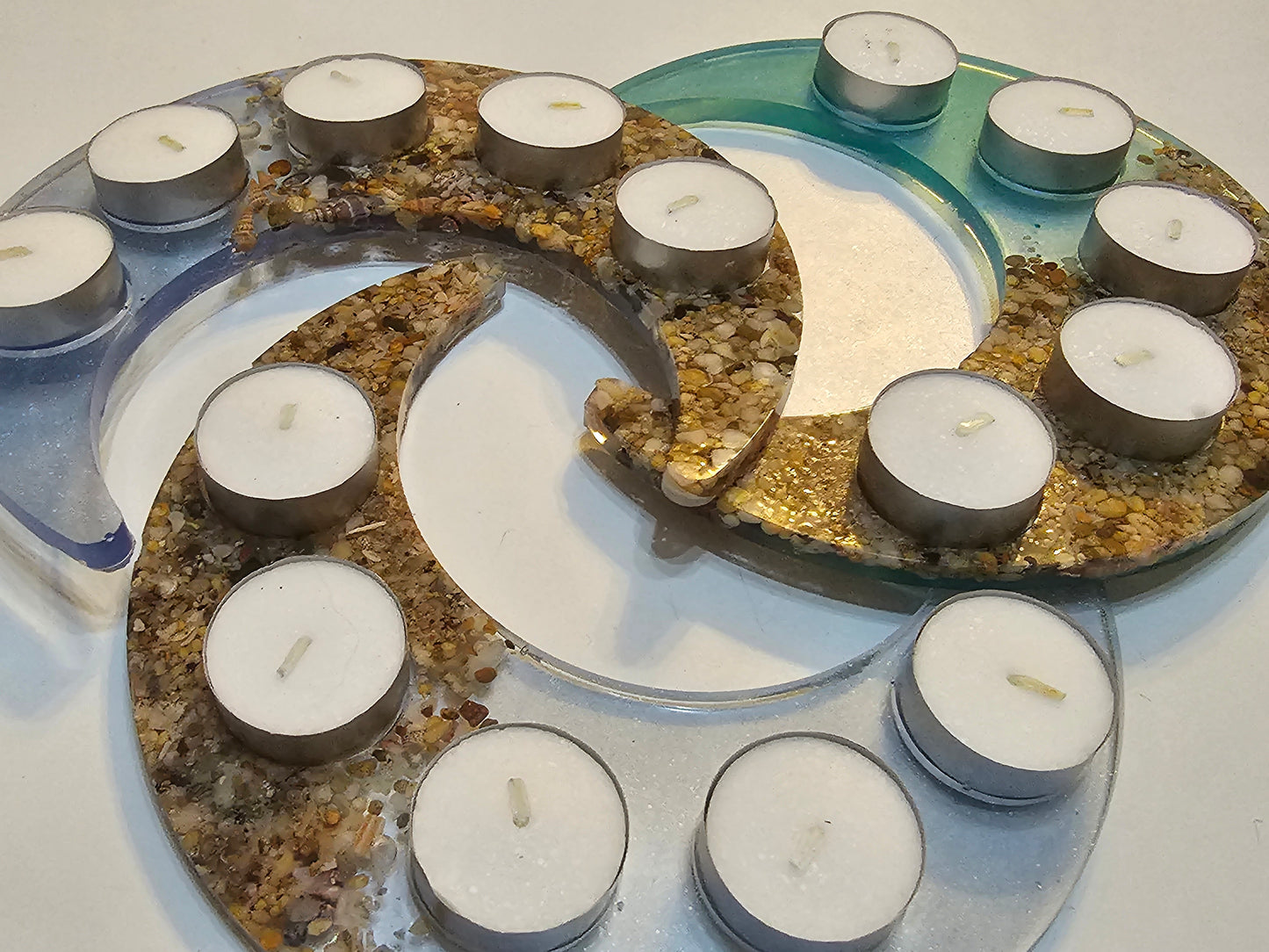 Moonrise tealight candle holders