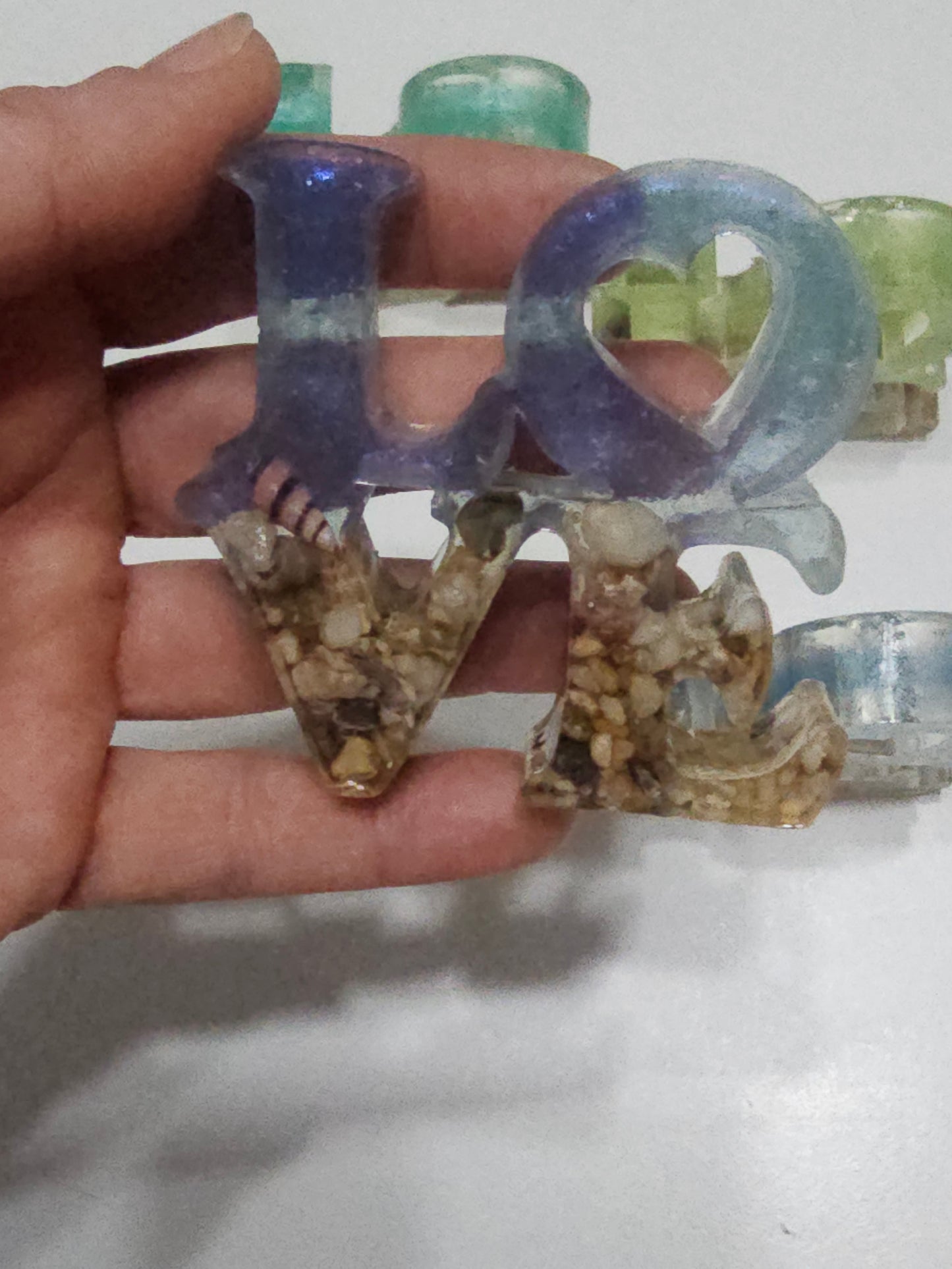 Mini ocean love table art