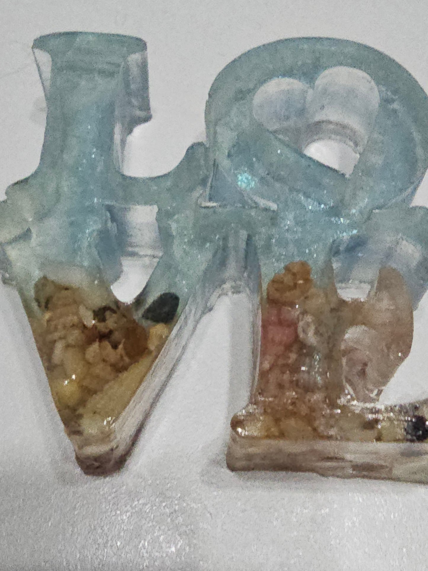 Mini ocean love table art