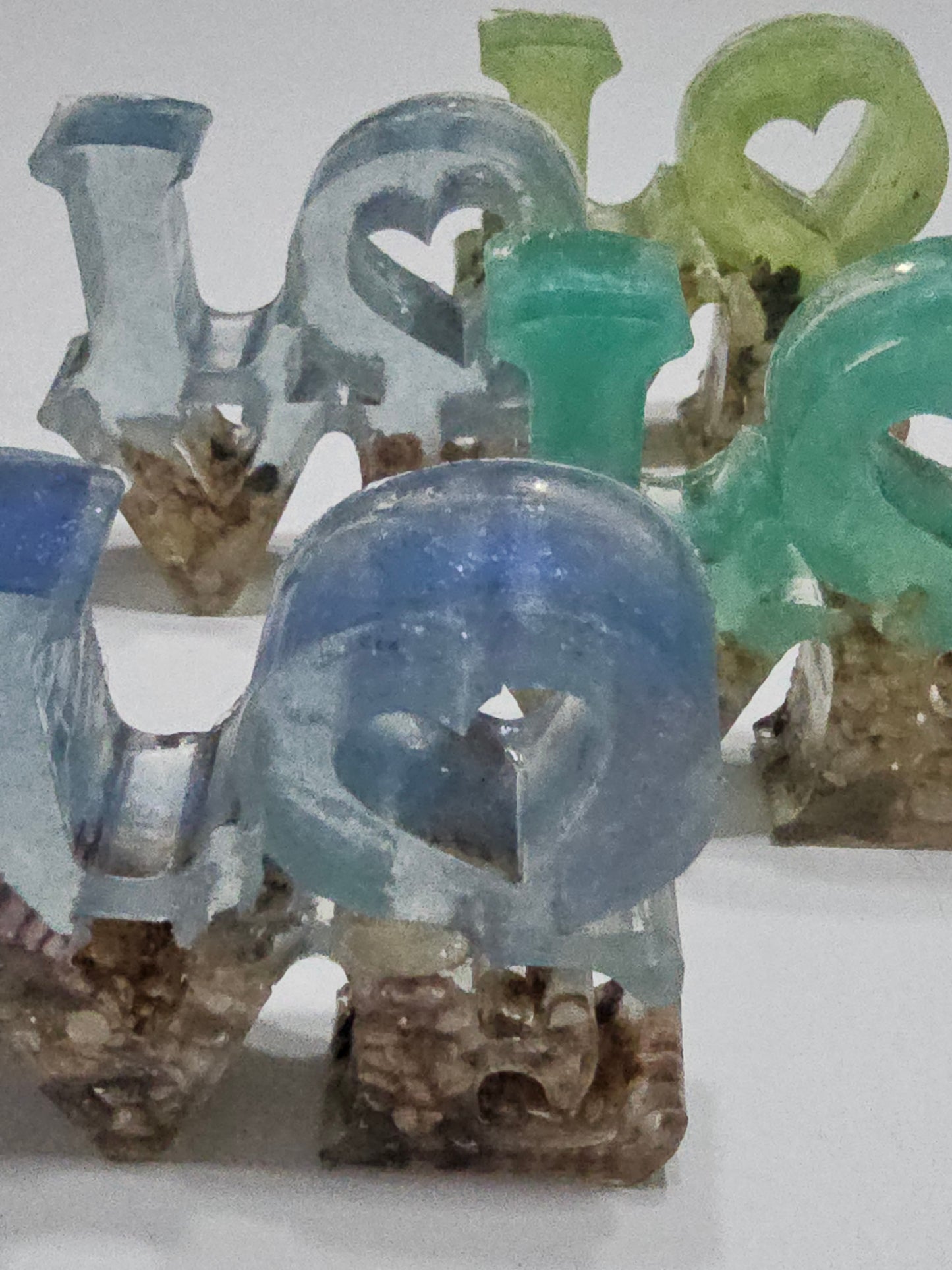 Mini ocean love table art