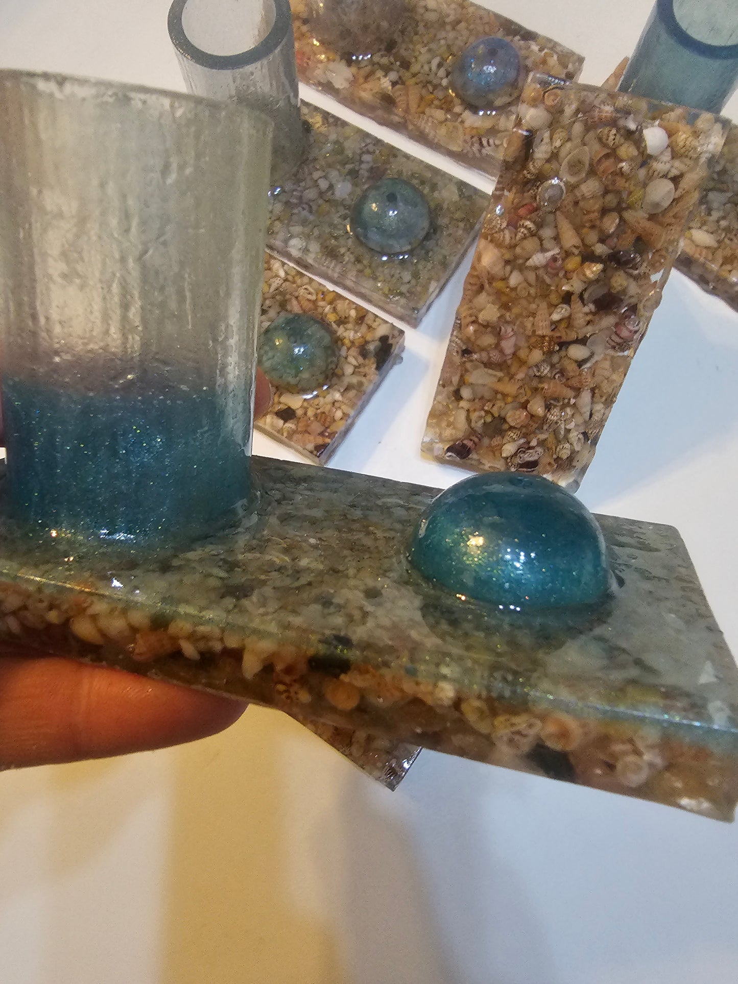 Incoming tide inspired Incense holders