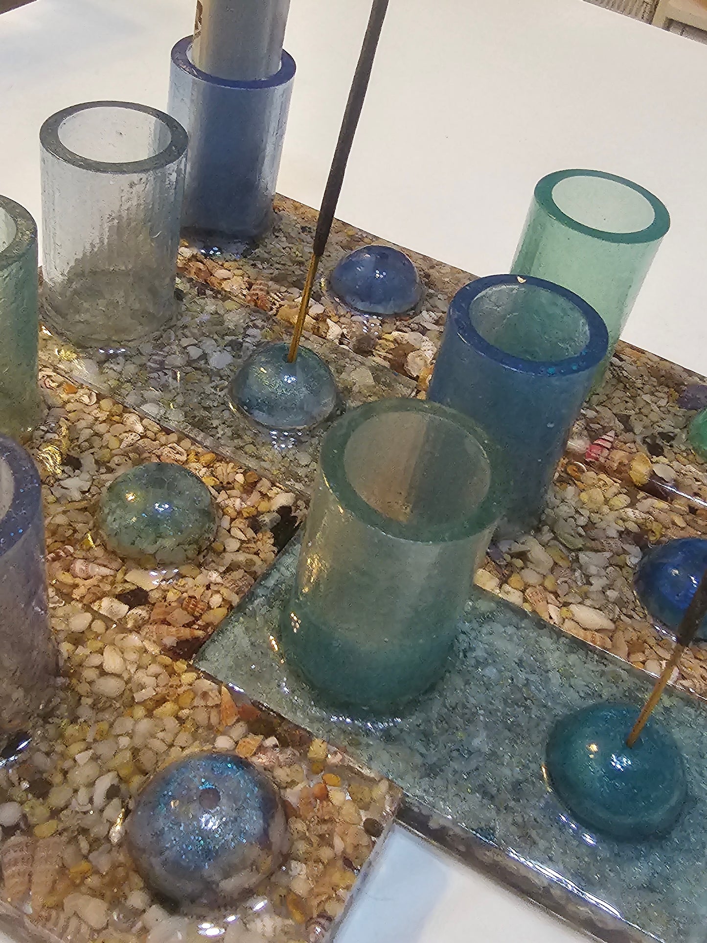 Incoming tide inspired Incense holders